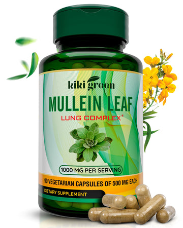 KIKI Green Mullein Leaf Extract Capsules - Herbal Respiratory Supplement - for Lung Cleans KIKI Green buy supplements canada