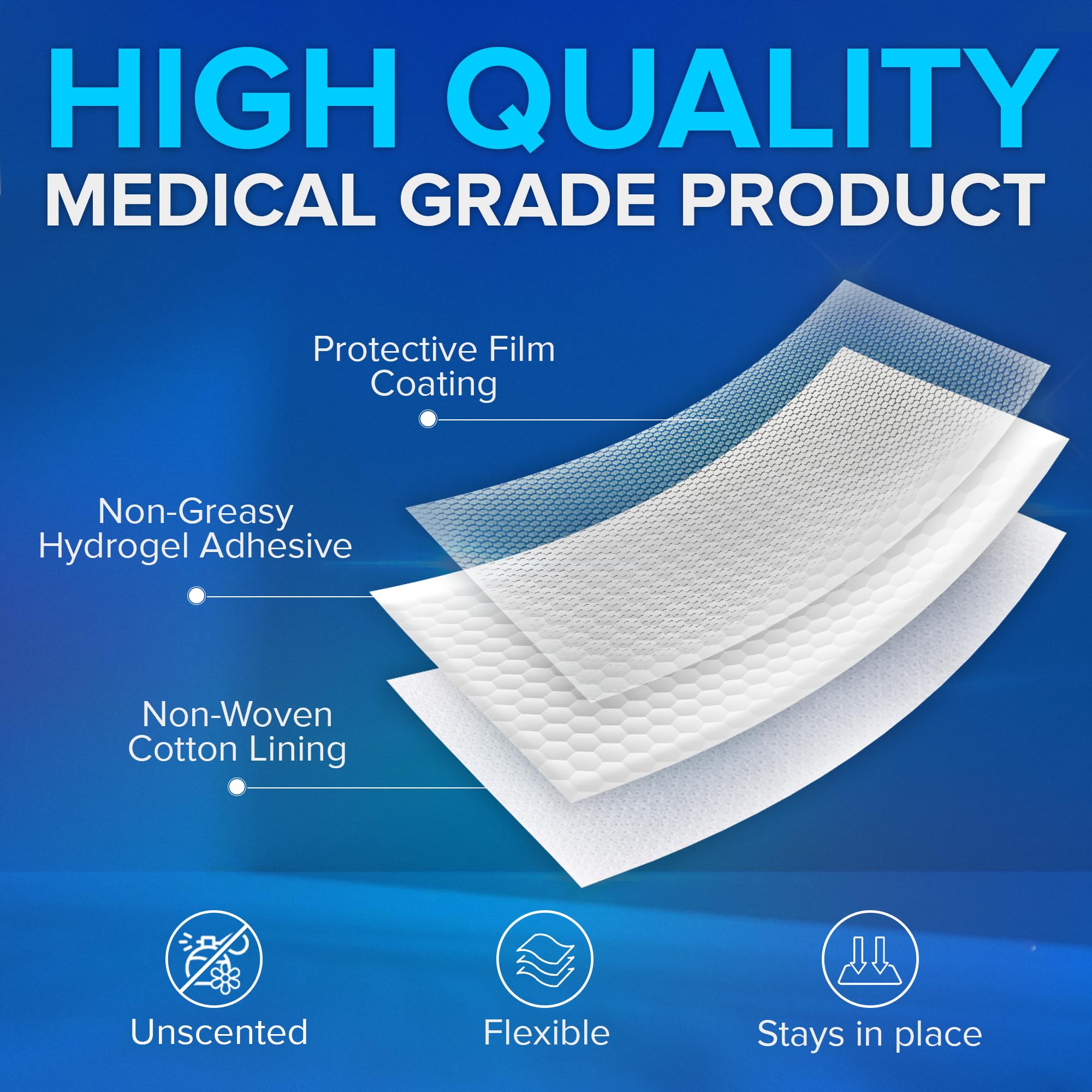 JJ CARE Lidocaine Patches [Pack of 30], 4” x 5.5” Lidocaine 4% Maximum Strength Back Pain Relief Patches for Fast Numbing of Aches, Pains, Back, Neck, Shoulder, Muscle Soreness JJ CARE buy supplements canada