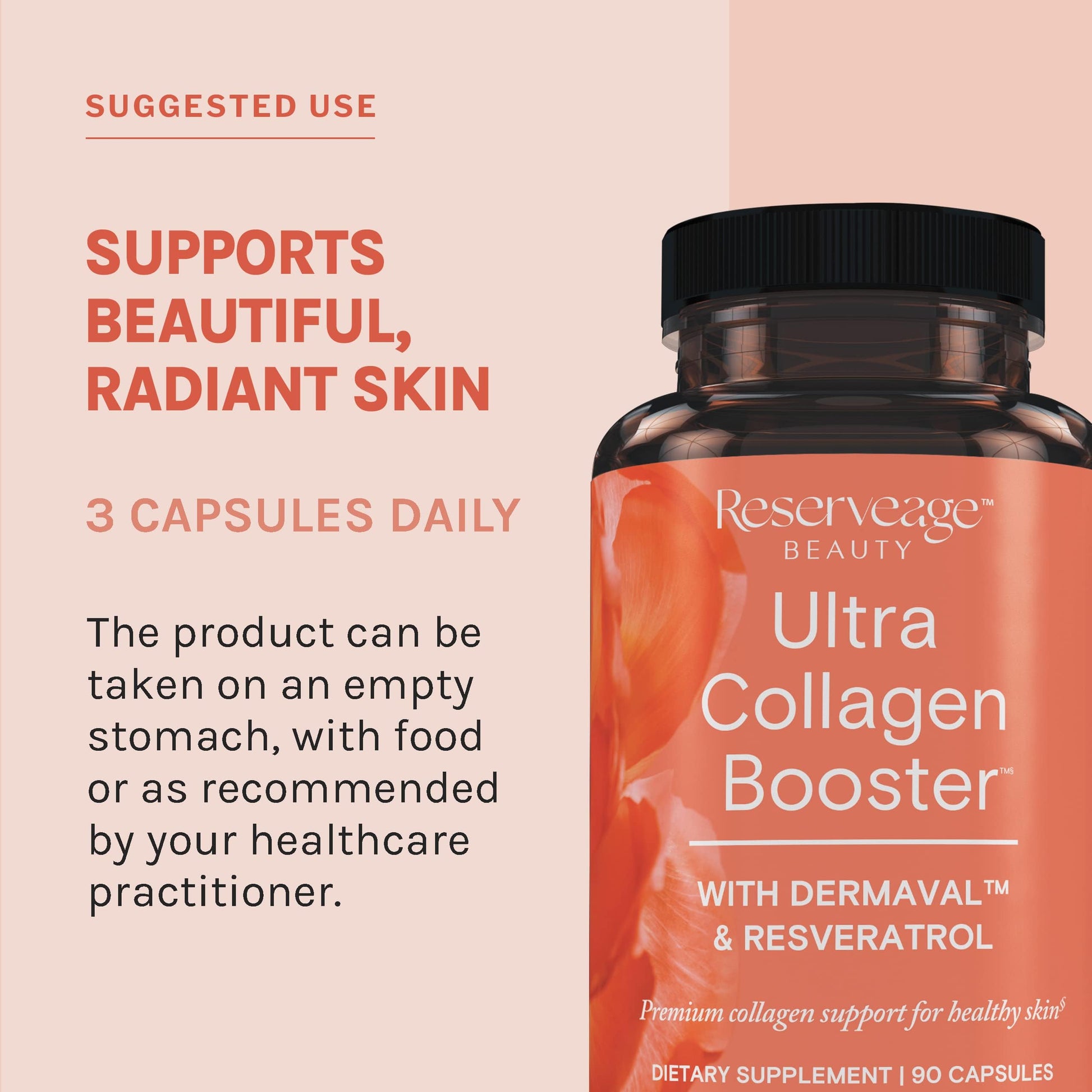 Reserveage Ultra Collagen Booster & Keratin Hair Booster - Features Dermaval, Biotin & Resveratrol - Support Hair & Skin - 90 Ultra Collagen Booster Capsules, 120 Keratin Hair Booster Capsules Reserveage Nutrition buy supplements canada