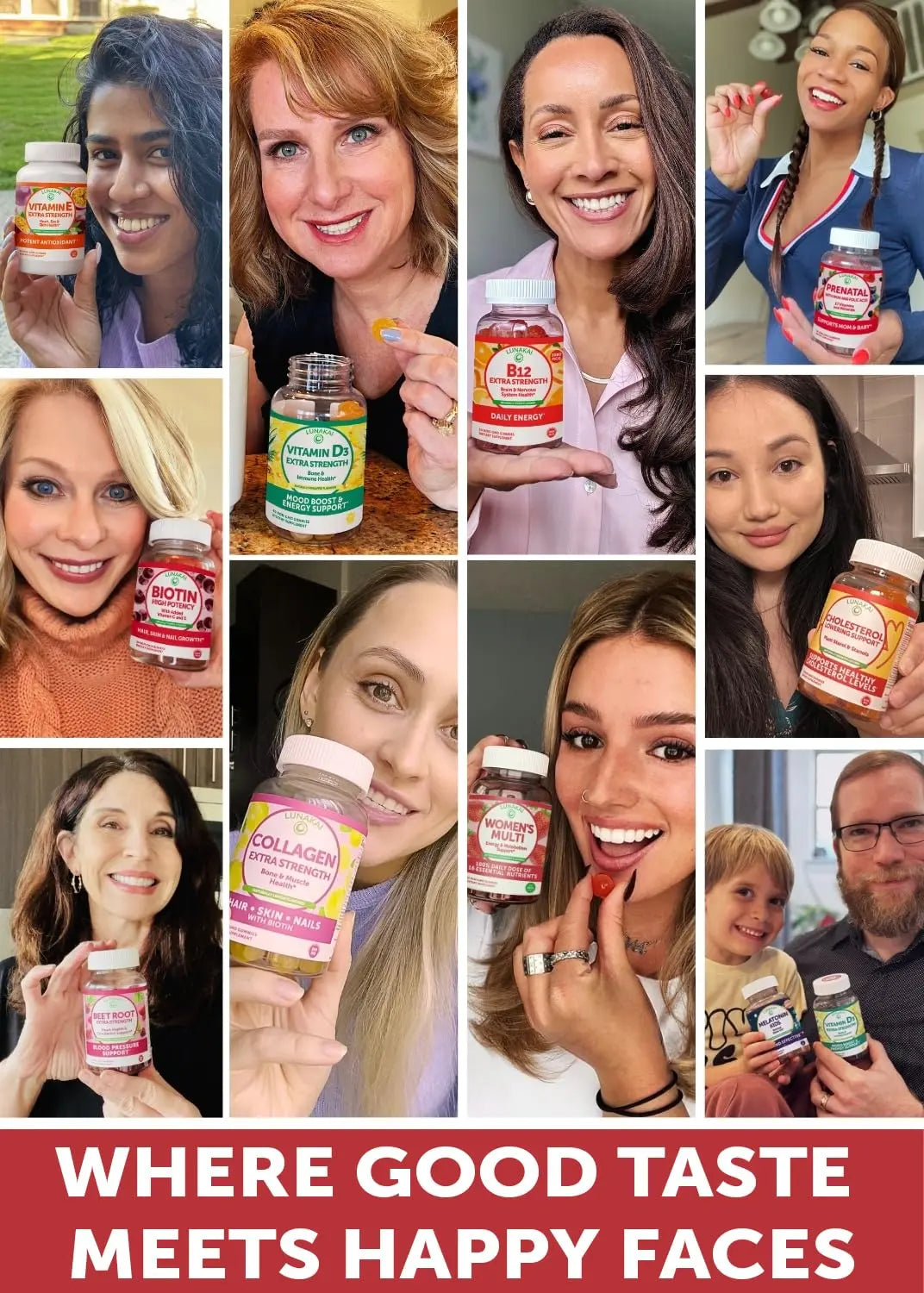 Lunakai USA Made Womens Multivitamin Gummies - Delicious Daily Dose with 16 Multi Vitamins for Women Lunakai buy supplements canada