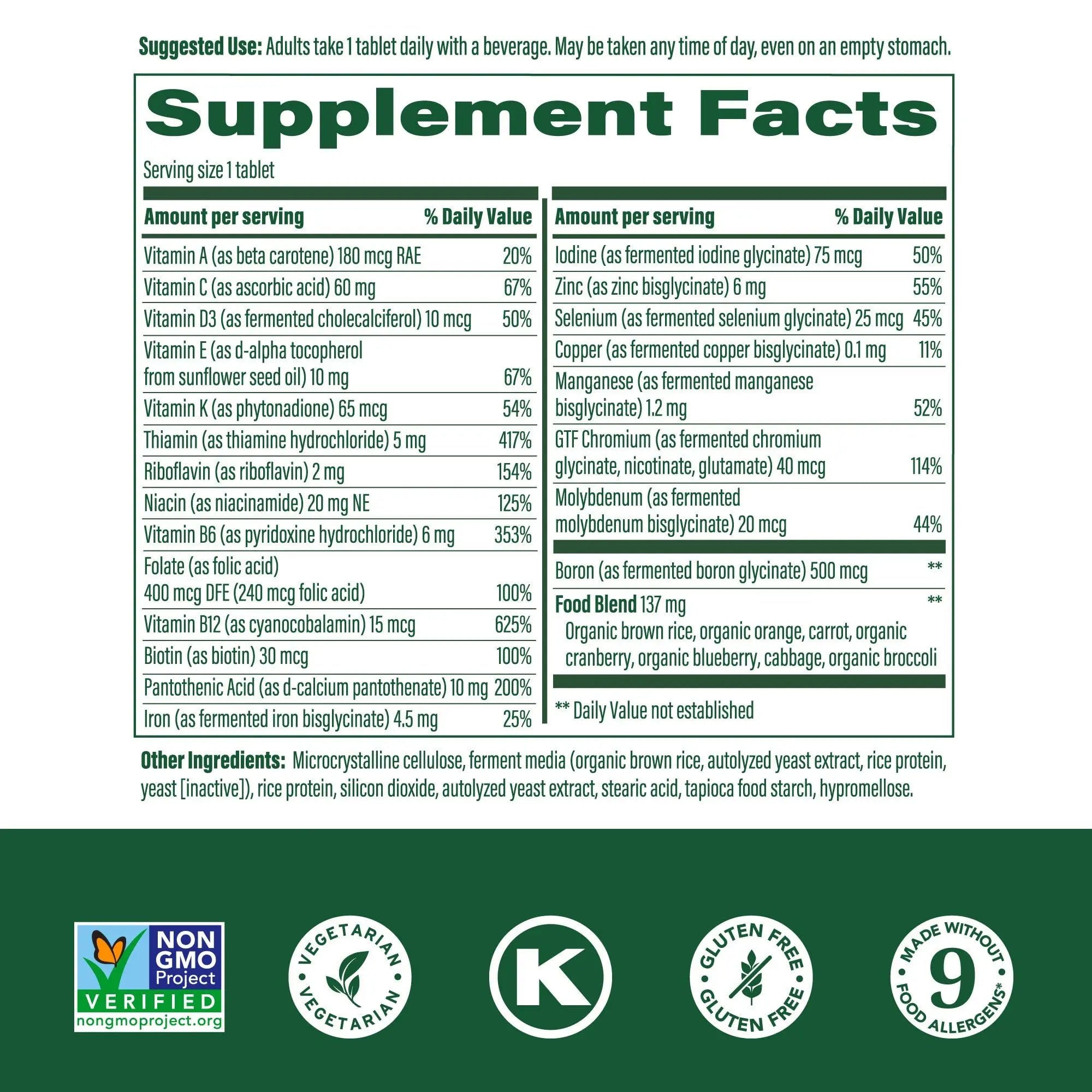 MegaFood One Daily Multivitamin for Women and Men, Immune Support Supplement with Real Food, Vitamin C & Vitamin B, Bone Health MegaFood buy supplements canada