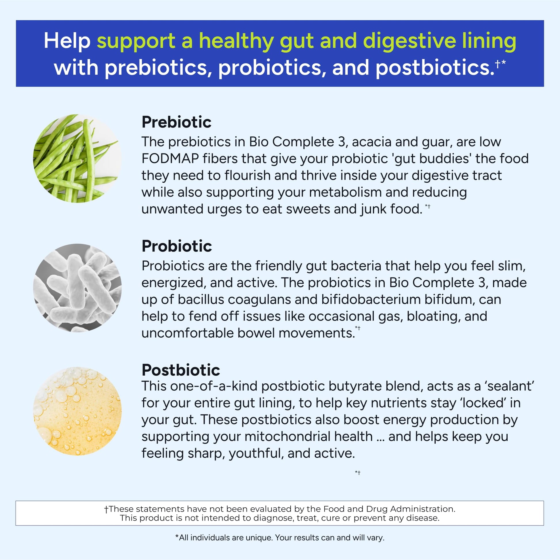 Gundry MD® Bio Complete 3, 3-in-1 Probiotics for Gut Health, Probiotic Supplements for Digestion, Supplement Supporting Bloating, Gas, Food Cravings Gundry MD buy supplements canada