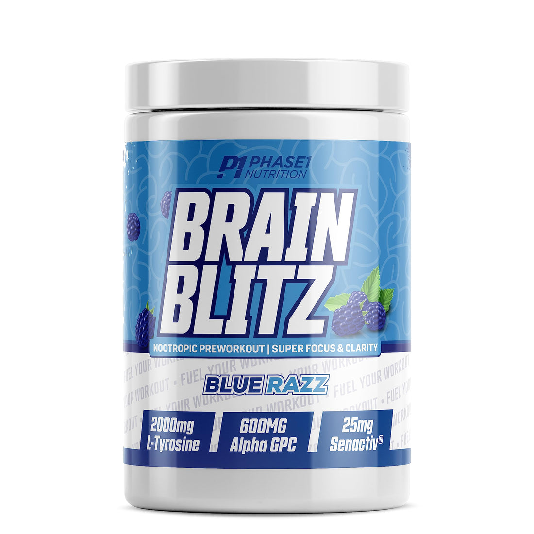 Phase One Nutrition Brain Blitz, Blue Razz - 20 Servings Phase One Nutrition buy supplements canada