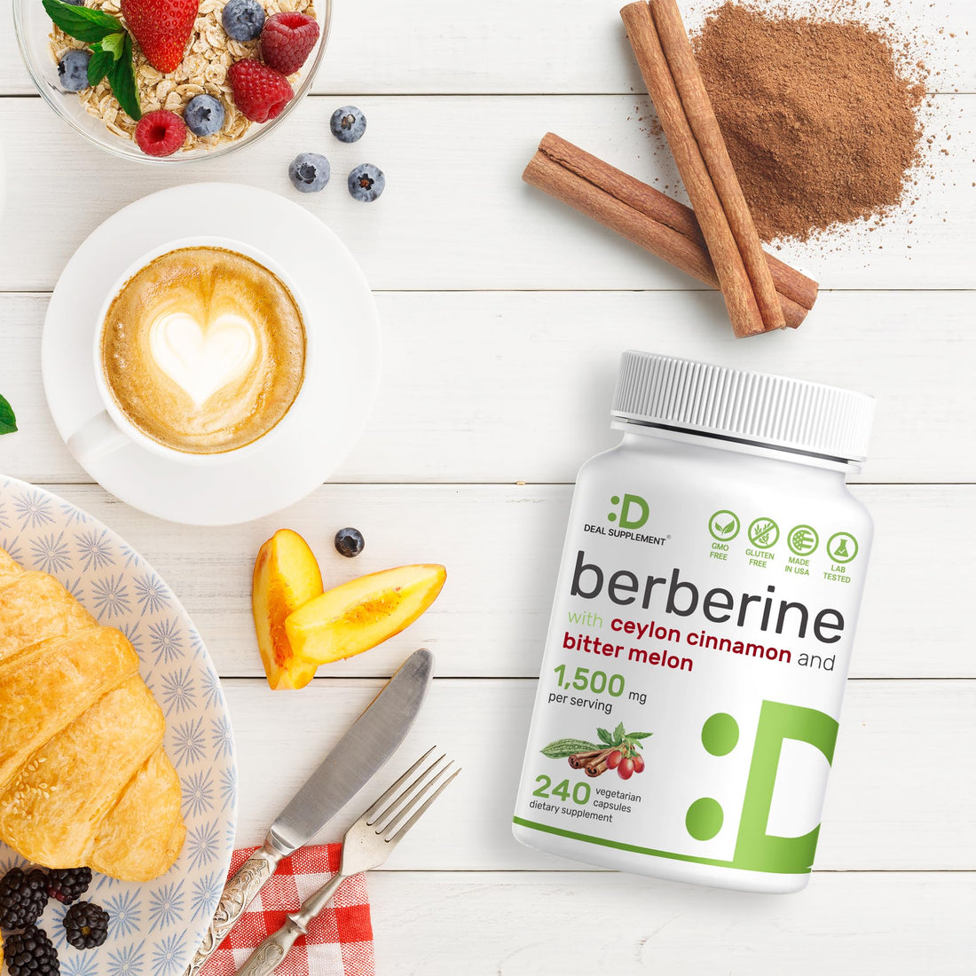 Berberine Supplement 500mg Per Capsule (1500mg Per Serving) | 240 Veggie Capsules DEAL SUPPLEMENT buy supplements canada