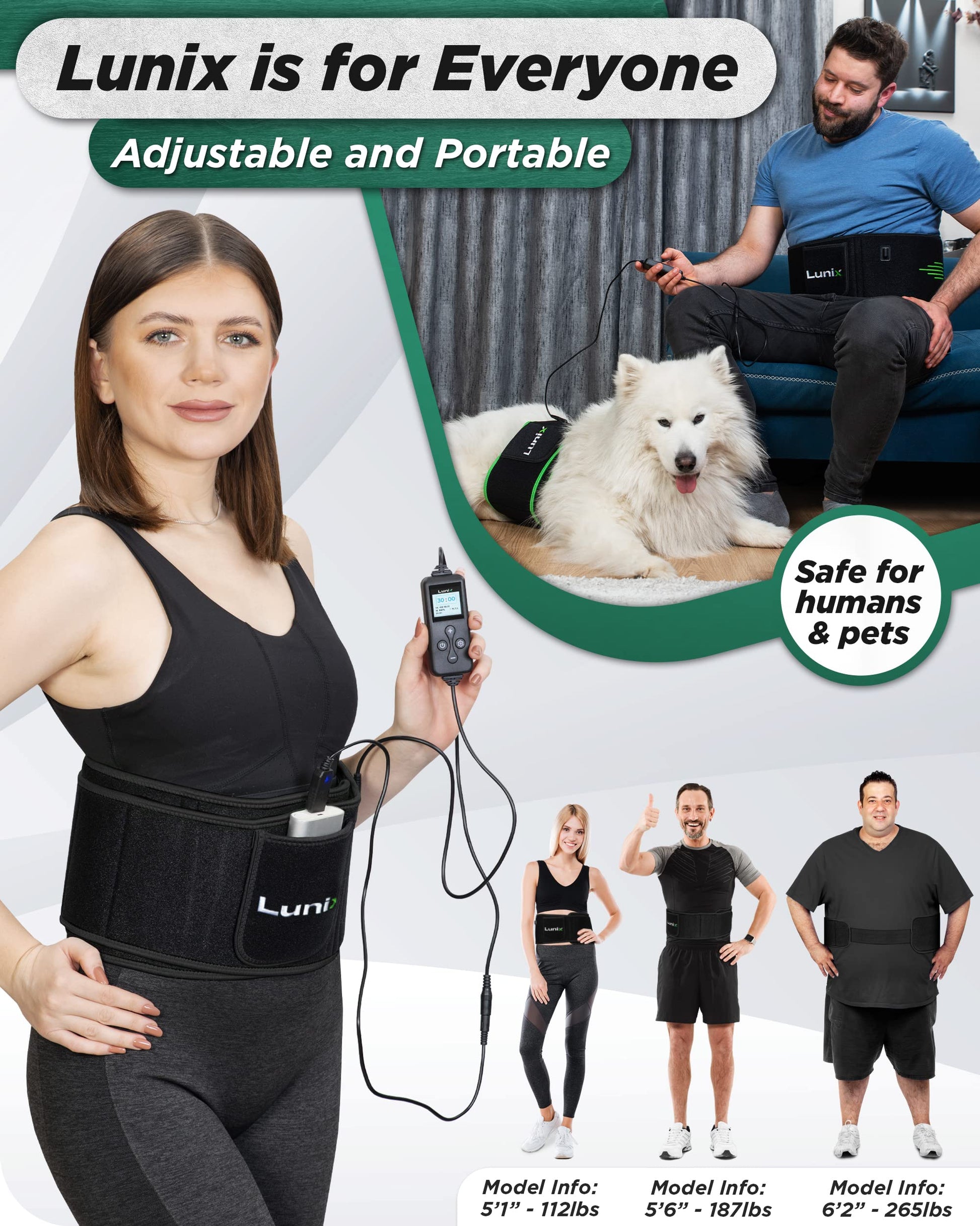 Lunix LX16 Red Light Therapy Belt, Near Infrared Light and Red Light Therapy to Improve Circulation Lunix buy supplements canada