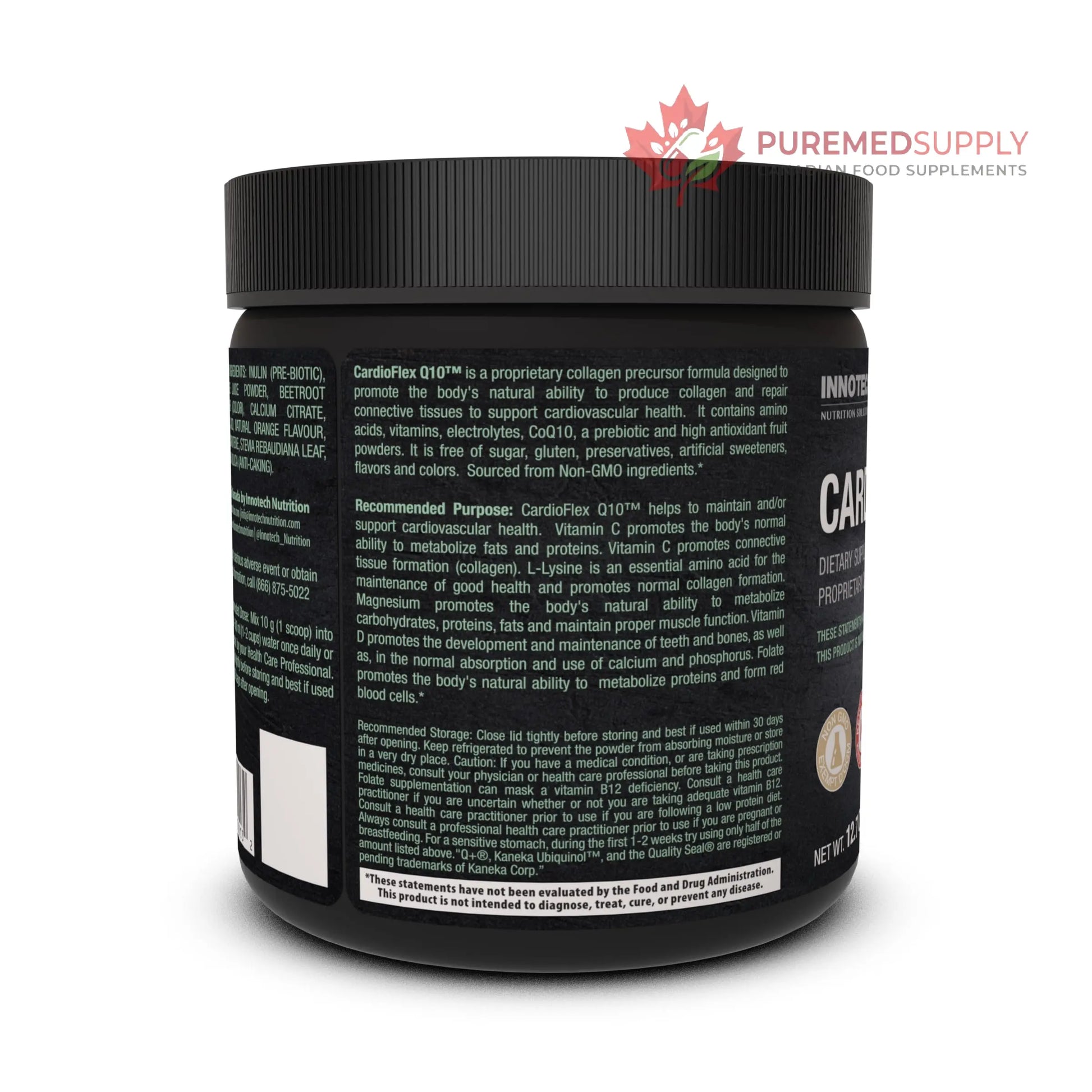 Innotech Nutrition CardioFlex Q10 Heart Health & Energy Support CoQ10 Amino Acids & Electrolytes Orange 360g Innotech Nutrition Solutions buy supplements canada