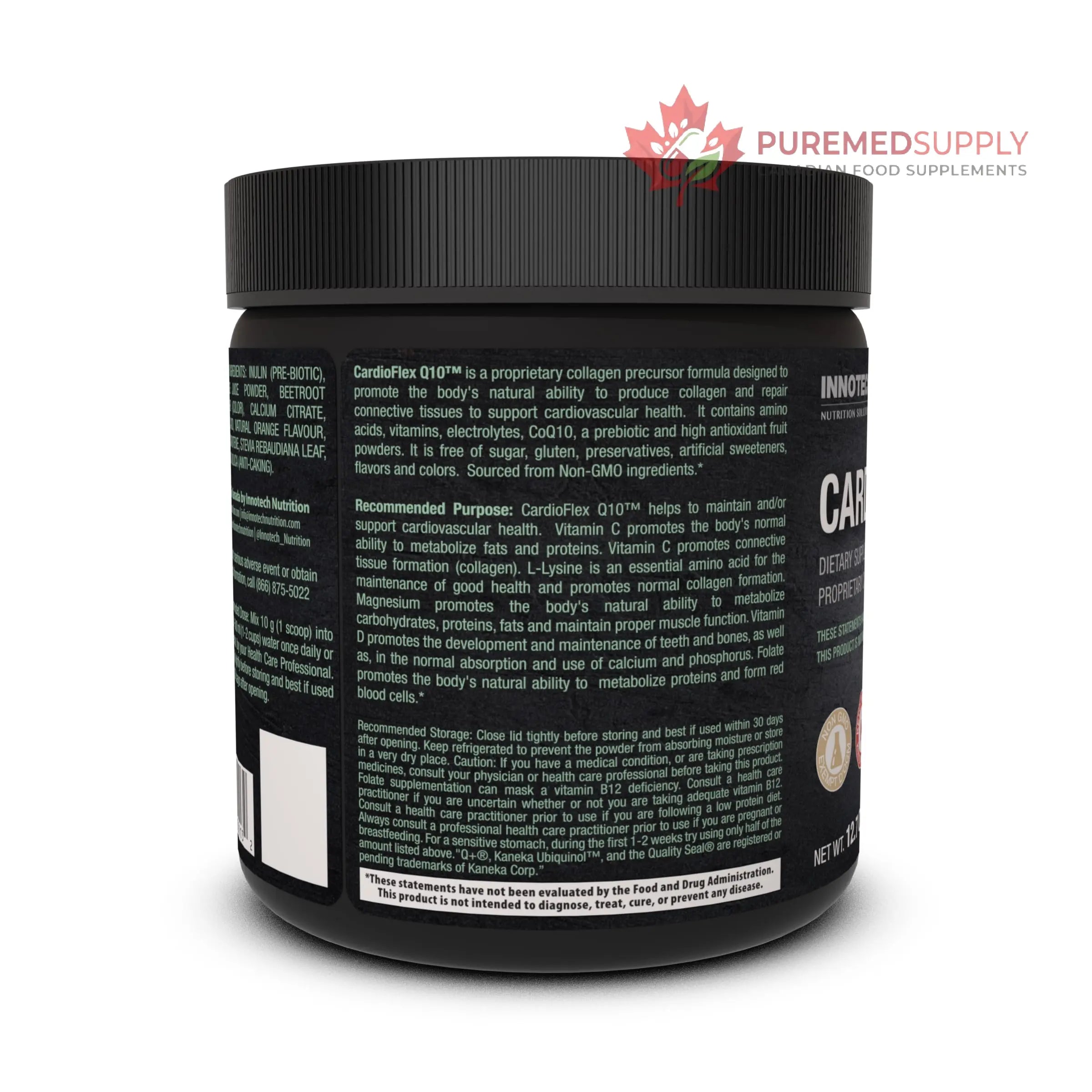 Innotech Nutrition CardioFlex Q10 Heart Health & Energy Support CoQ10 Amino Acids & Electrolytes Orange 360g Innotech Nutrition Solutions buy supplements canada