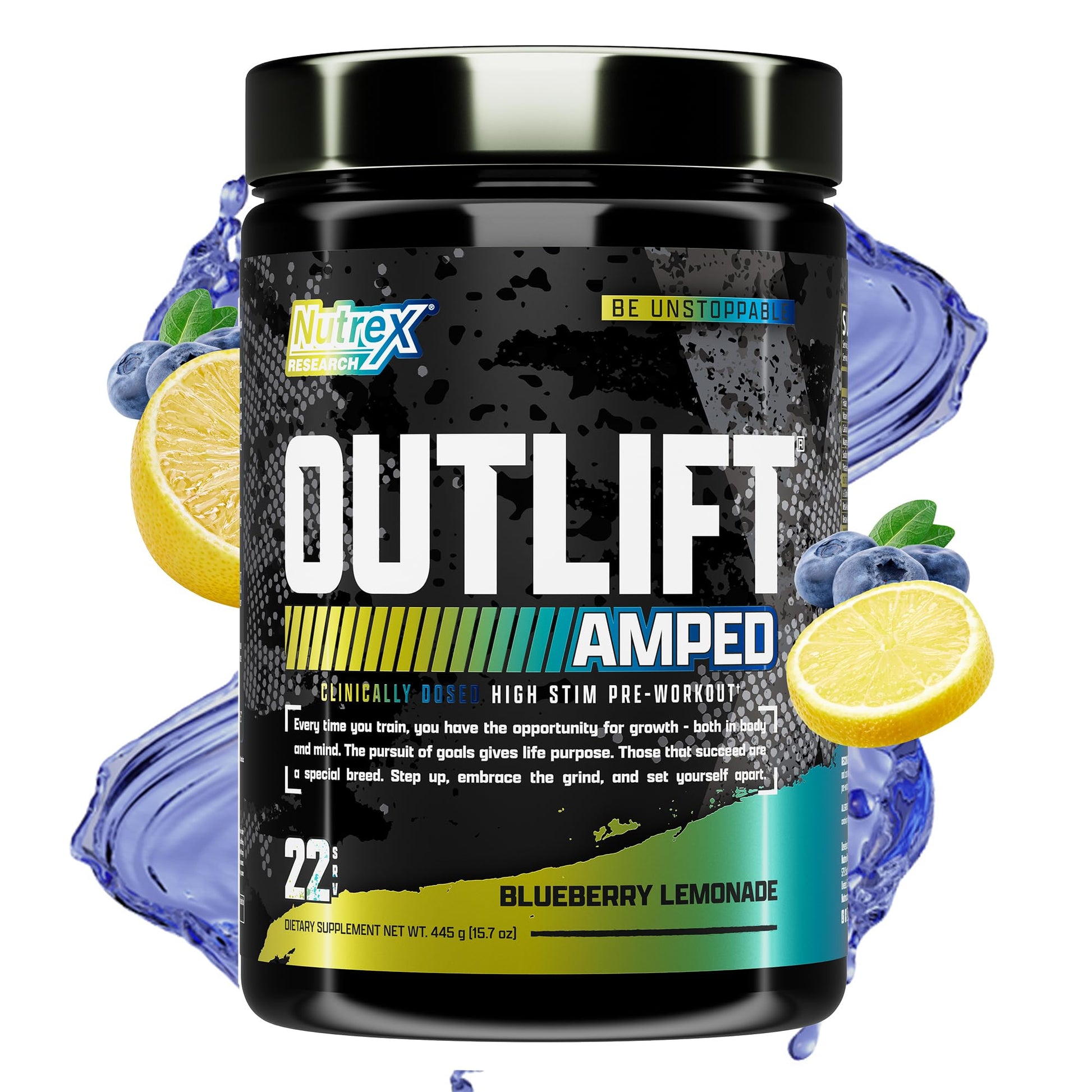 OUTLIFT Amped Max Dosed Pre Workout Powder, 6G Citrulline, 3.2G Beta Alanine Nutrex Research buy supplements canada