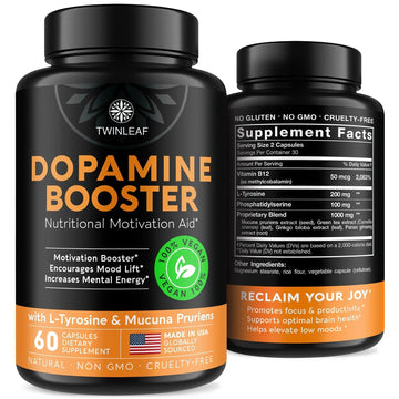 TWINLEAF Dopamine Brain Support Supplement, 1000 mg Blend - Made in USA - with DMAE, Vitamin B12 and L-Tyrosine TWINLEAF buy supplements canada