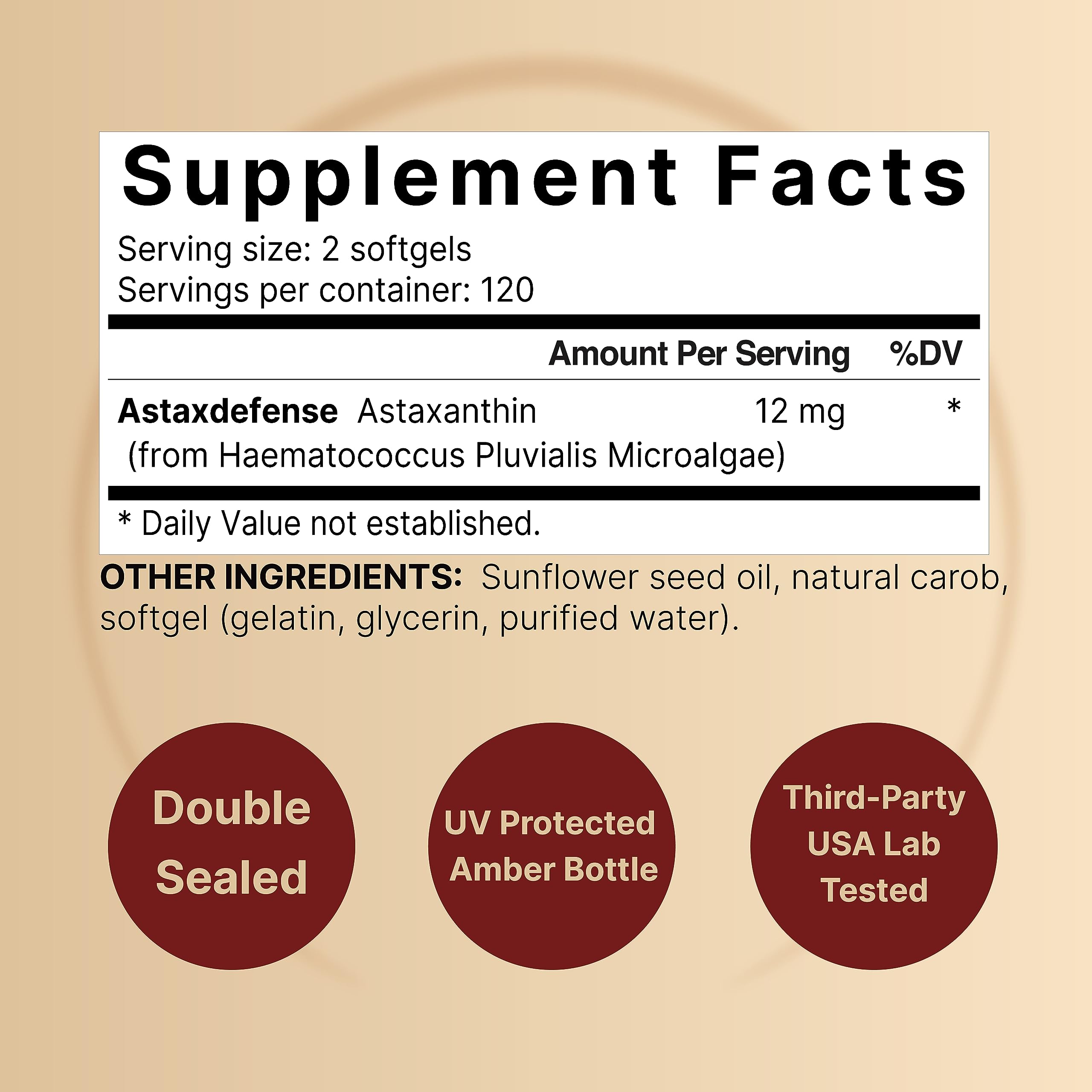 NatureBell Astaxanthin 12mg, 240 Softgels, Made with Astax, Max Strength NatureBell buy supplements canada