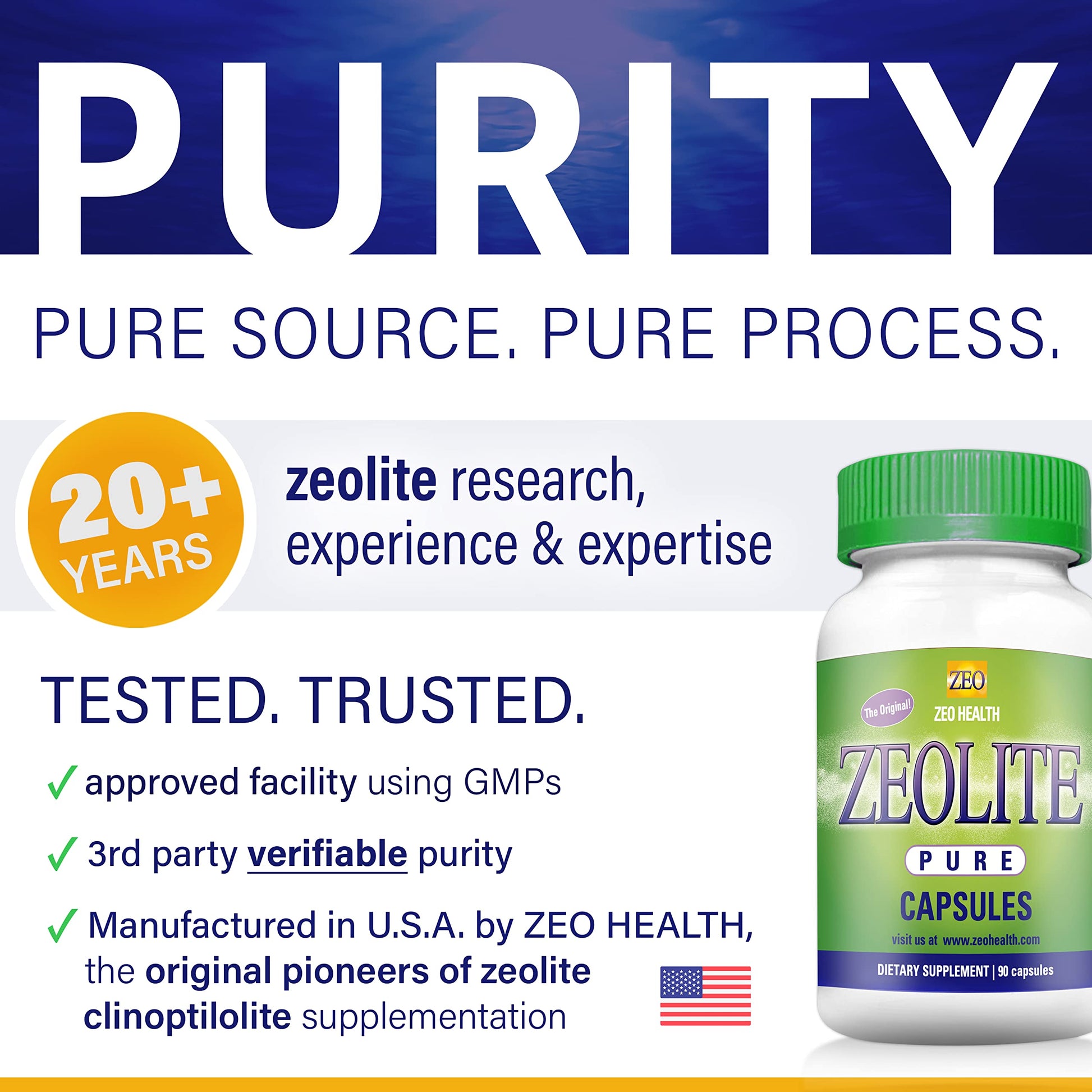Zeolite Pure Capsules | Zeolite Detox, Extra Strength | Pure, Full Body Cleanse for Women Zeo Health buy supplements canada
