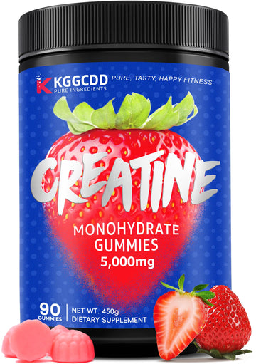 KGGCDD 99.99% Creatine Monohydrate Gummies for Men & Women, 5,000mg Tasty Creatine Gummies for Muscle Strength, Endurance, Recovery & Sugar Free, Gluten-Free, Vegan, Non-GMO, 90 Count KGGCDD buy supplements canada