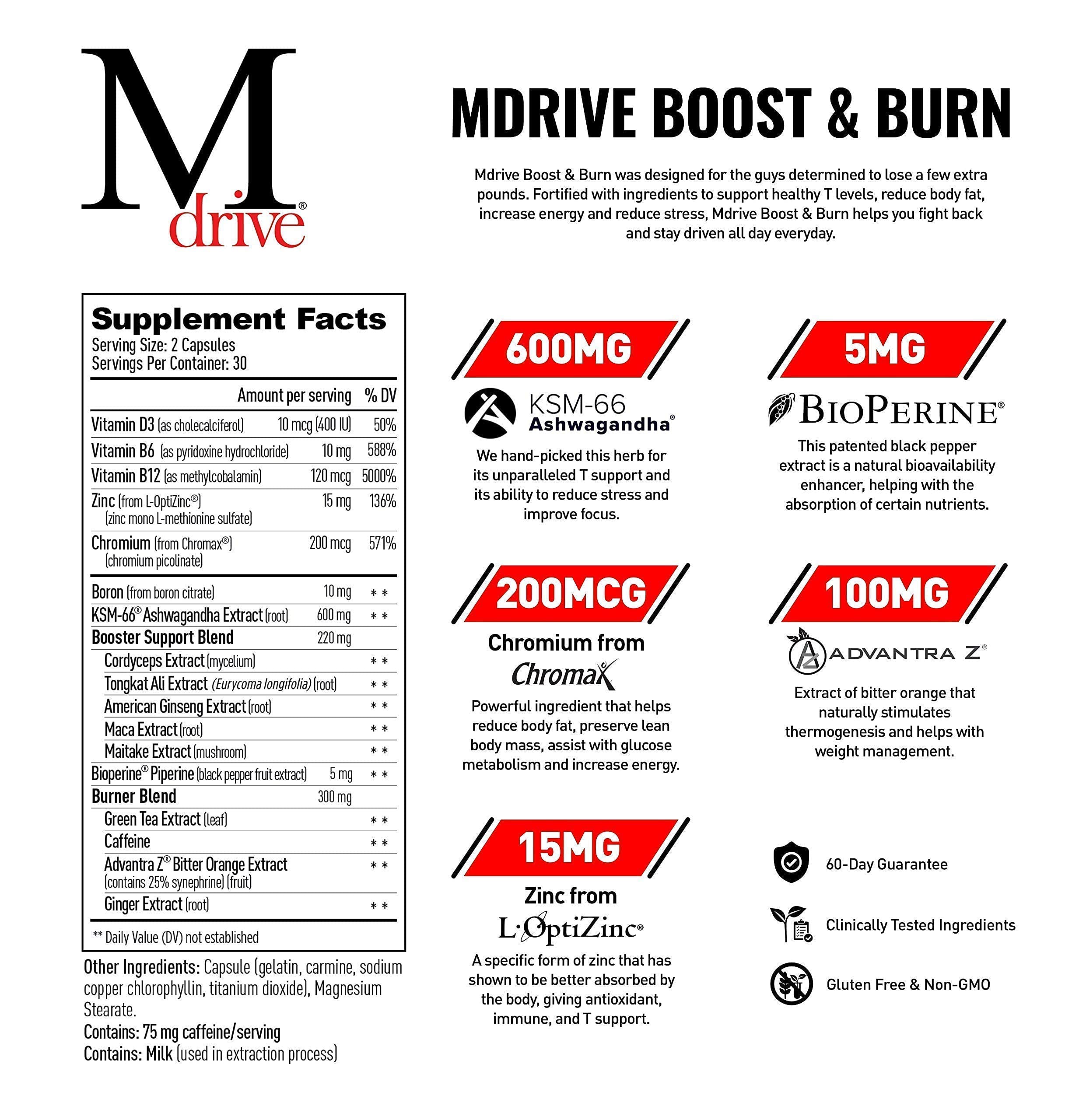 Mdrive Boost & Burn for Men Start Everyday Nutrition & Protein Powder - Natural Energy Mdrive buy supplements canada