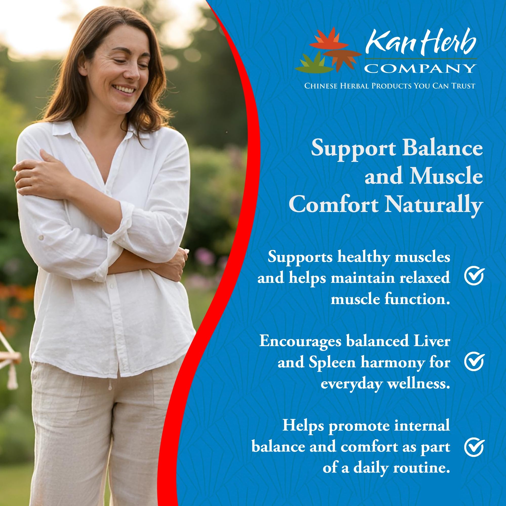 Kan Herbs Company Peony & Licorice Formula Tablets – Traditional Chinese Herbal Blend with White Peony Root & Chinese Licorice to Support Liver Balance, Muscle Comfort & Digestive Harmony, 60 Tablets Kan Herb buy supplements canada
