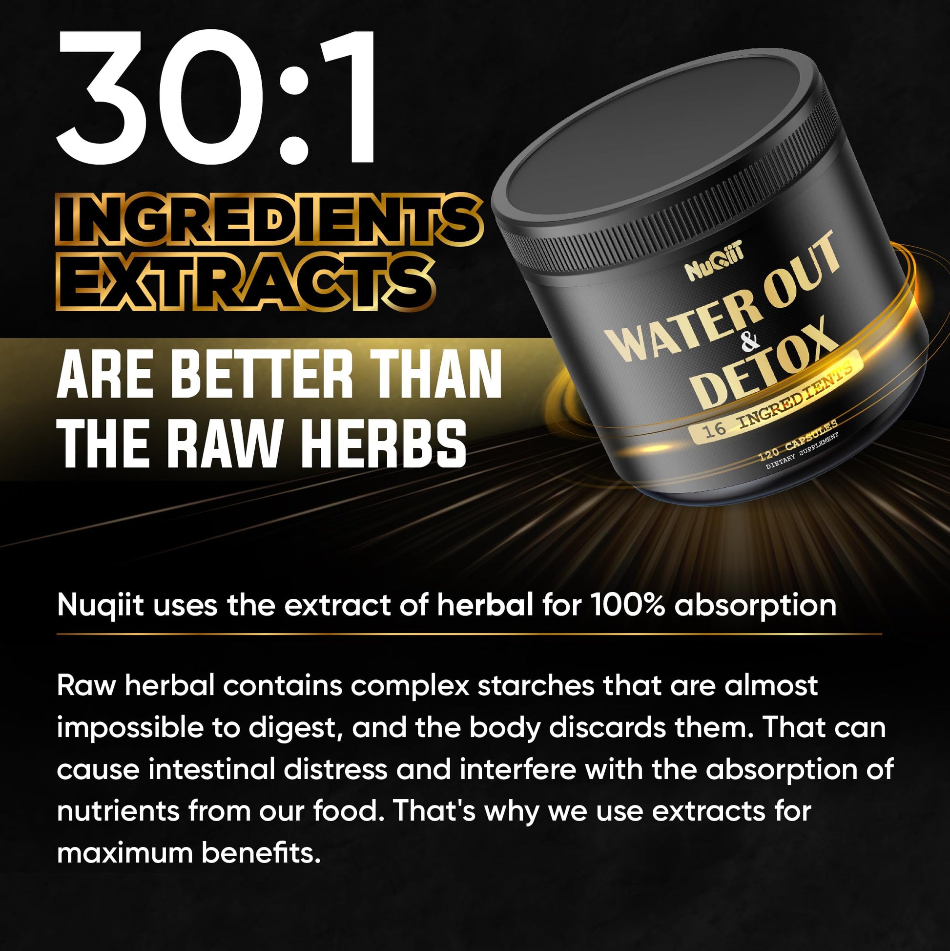 Nuqiit Water Out Supplement with Dandelion Root 12000mg Apple Cider Vinegar 4500mg & More Nuqiit buy supplements canada