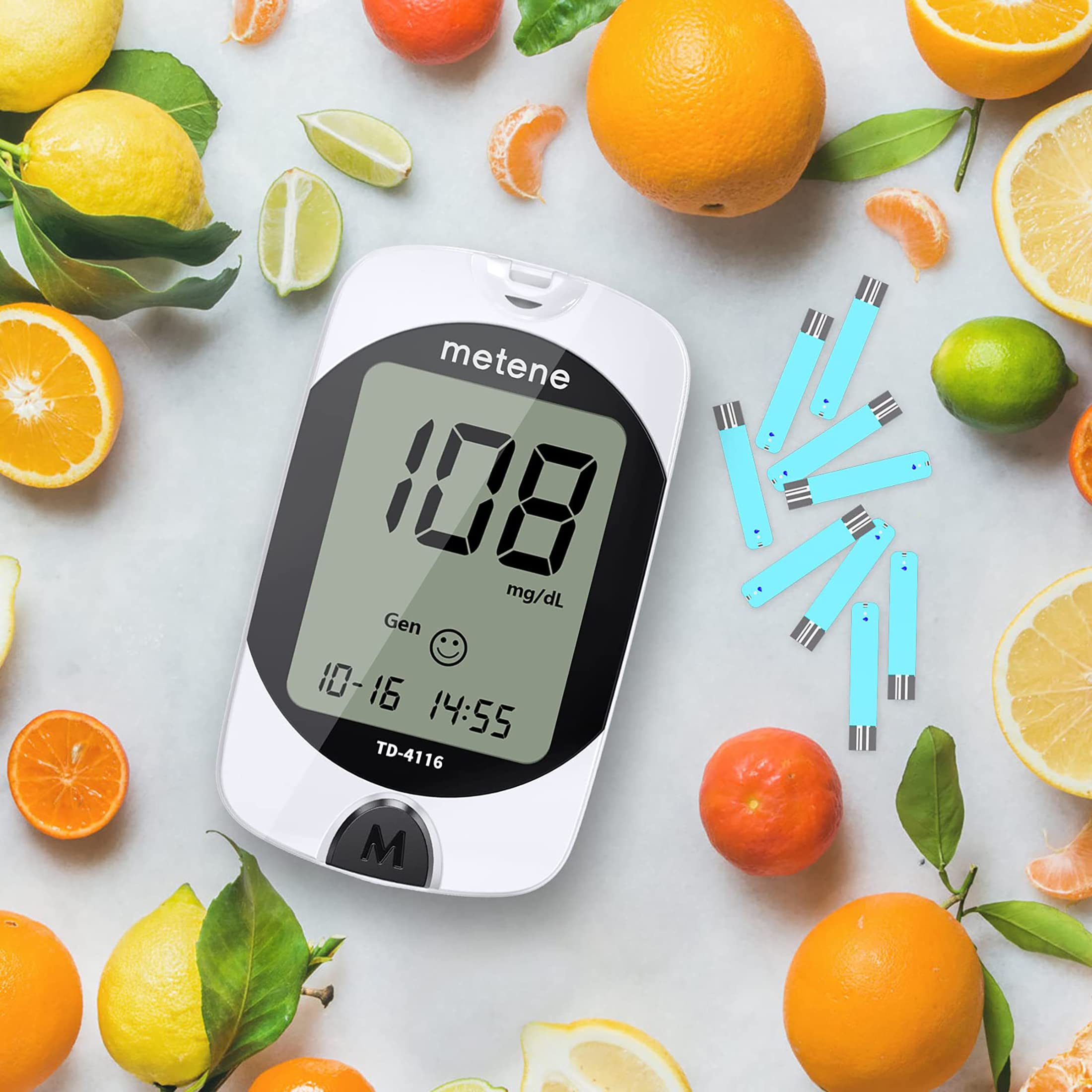 Metene TD-4116 Blood Glucose Monitor Kit, 100 Glucometer Strips Metene buy supplements canada