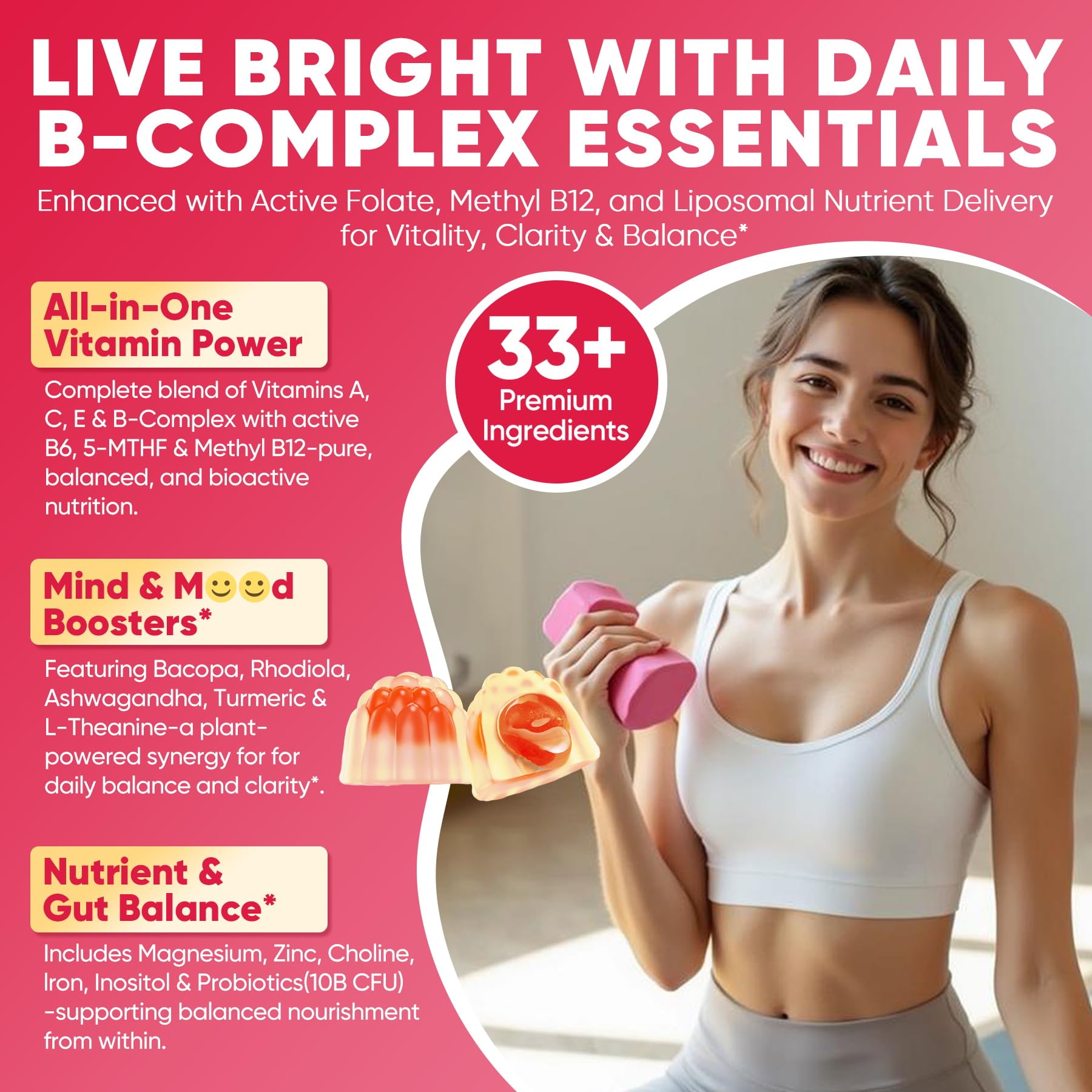 Methylated Vitamin B Complex Gummies for Women & Men, High Dose 2000 mcg Methyl B12, Liposomal Super All B Vitamins Methylfolate, B1, B2, B3, B5, B6, B7, Vitamin C, Nextdia buy supplements canada