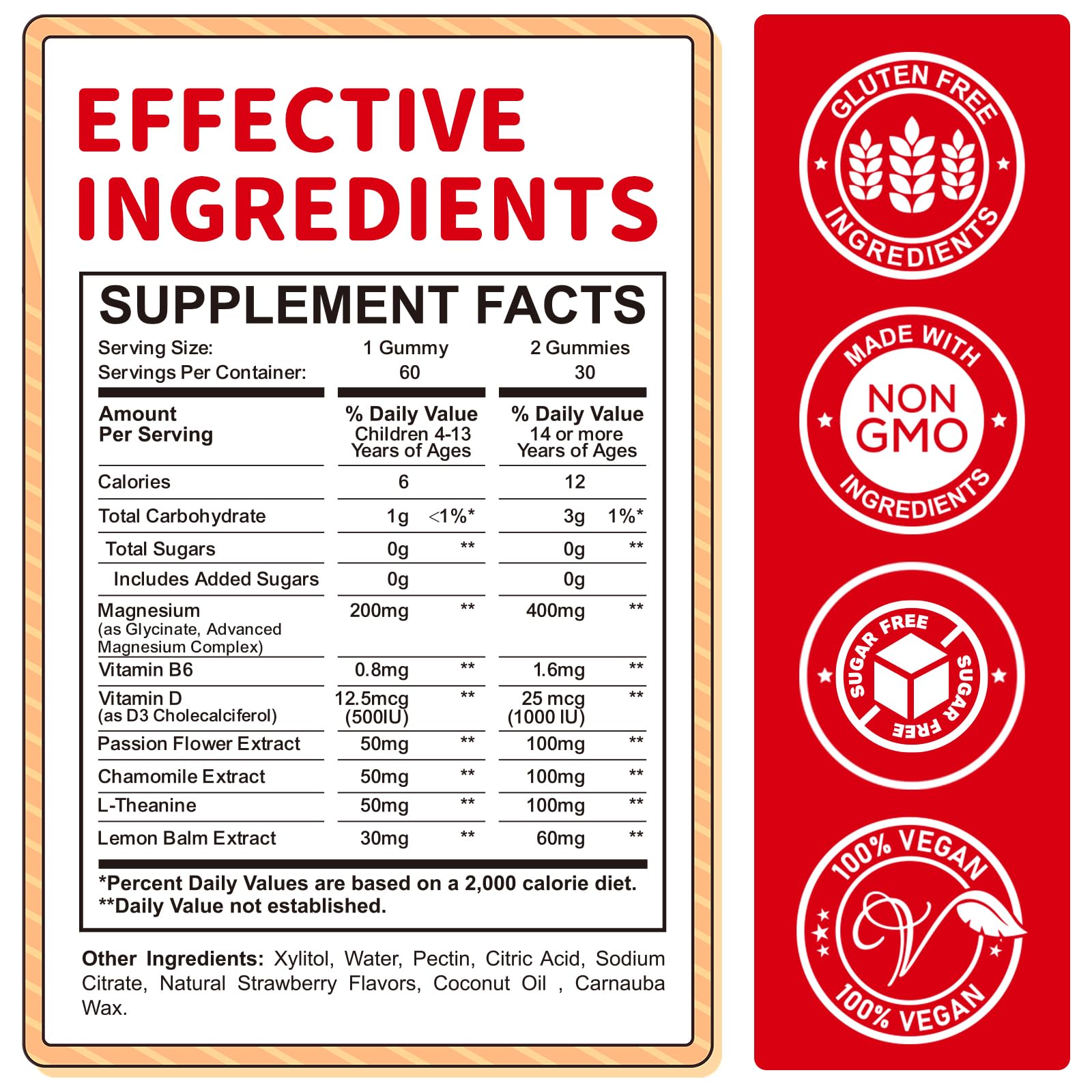 Magnesium Gummies for Kids - Magnesium Glycinate Gummies Supplement with L-Theanine, Vitamin B6, D3 for Kids & Adults Sleep, Calm, Relaxation, Brain, Bones, Sugar Free Strawberry 60ct ReviNutra buy supplements canada