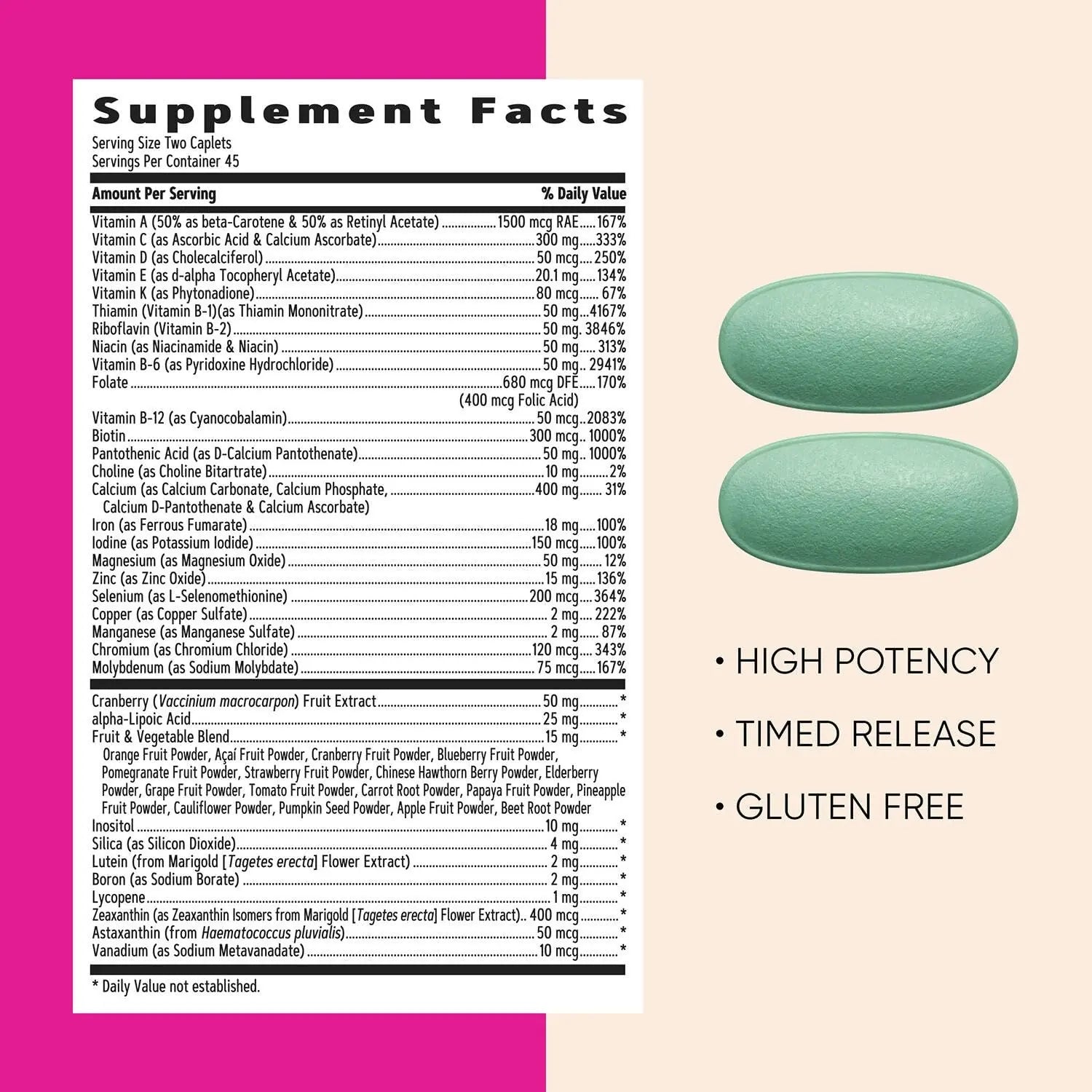 GNC Women’s Ultra Mega Multivitamin Caplets, Clinically Proven to Feel Better, Immune Support, Vitamin A, B, C, D GNC buy supplements canada