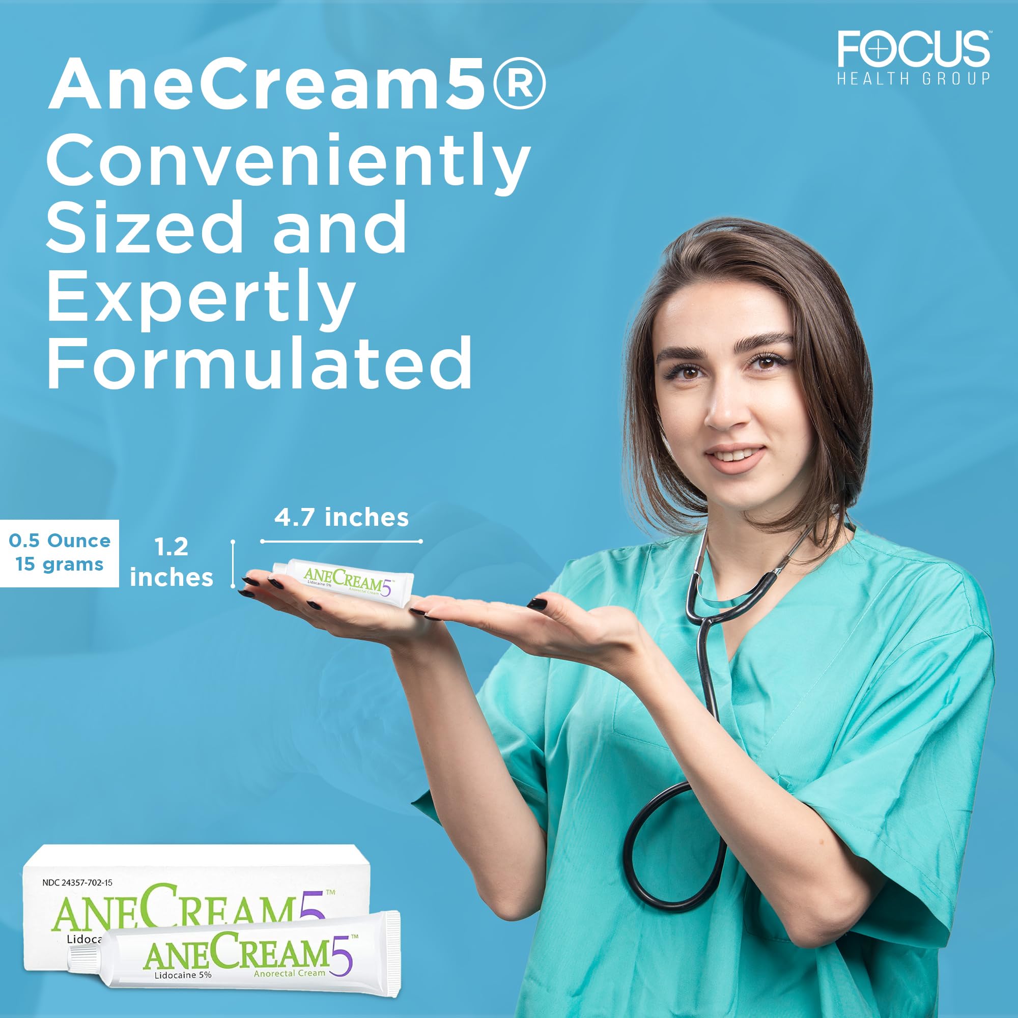 AneCream5-5% Lidocaine Numbing Cream - Maximum OTC Strength, Medical Grade Numbing Cream, Topical Anesthetic Lidocaine for Local & Anorectal Uses, Hemorrhoid Cream (0.5 oz/15 g) AneCream buy supplements canada