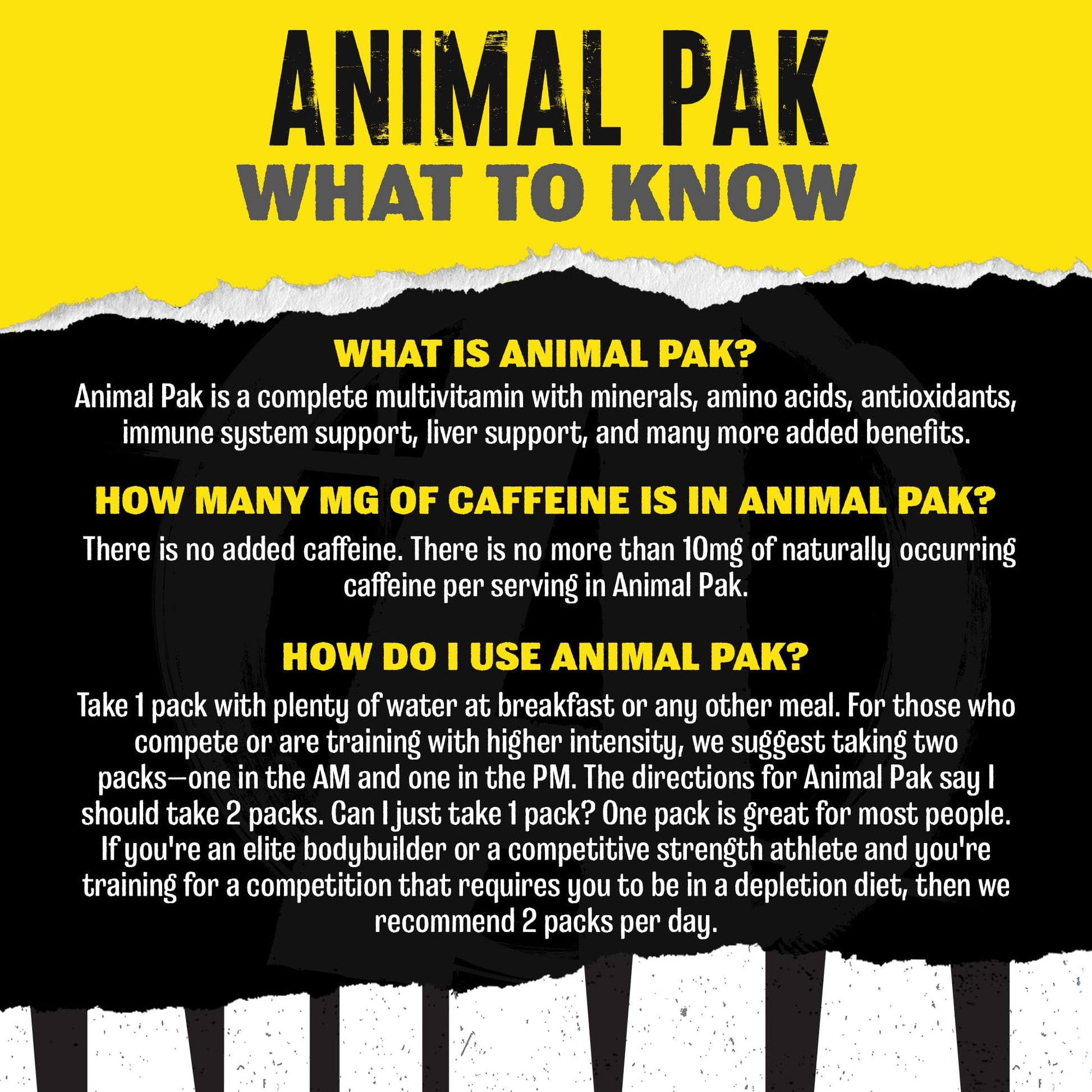 Animal Pak - Convenient Multivitamin for Men & Women Daily All-in-One Vitamin & Supplement Pack - Zinc, Vitamins C, B, D, Amino Acids, and Immune Support - Sports Nutrition Performance - 44 Count Animal buy supplements canada