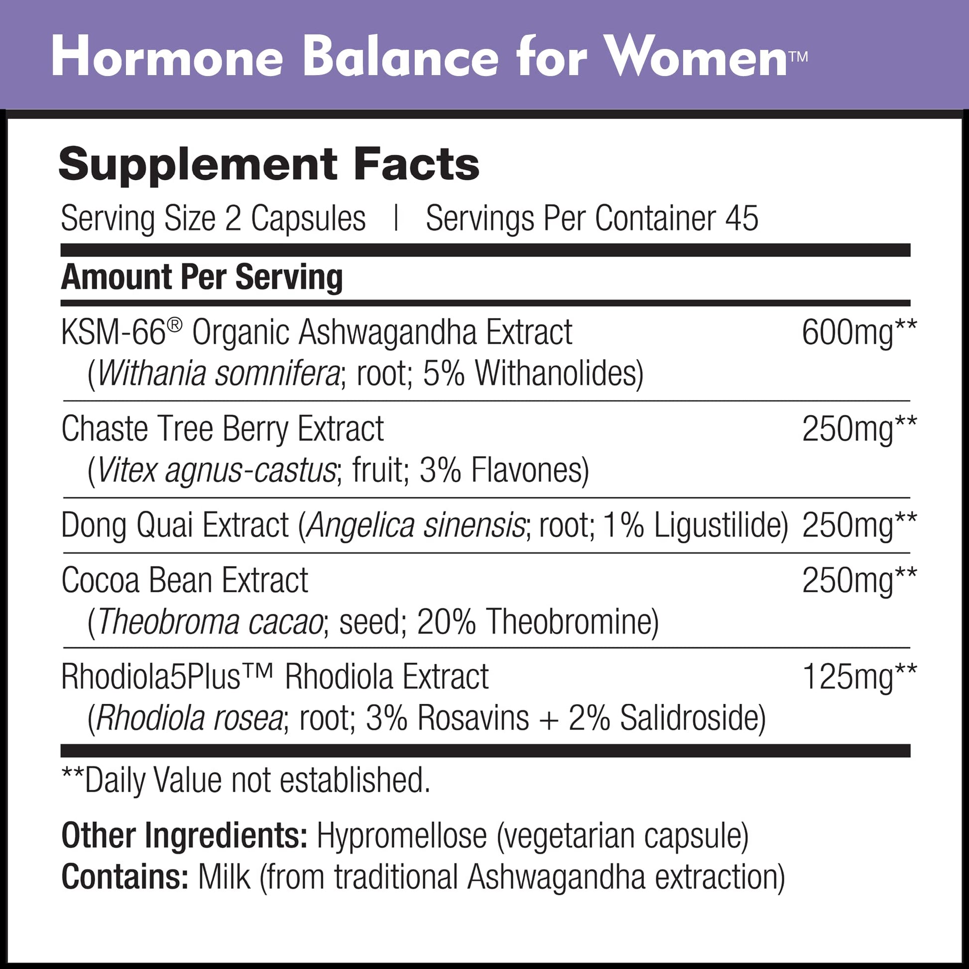 Hormone Balance for Women - Natural Mood Supplement - PMS Relief and Menopause Support | Featuring Clinically Studied KSM-66 Ashwagandha (90 Capsules) DailyNutra buy supplements canada