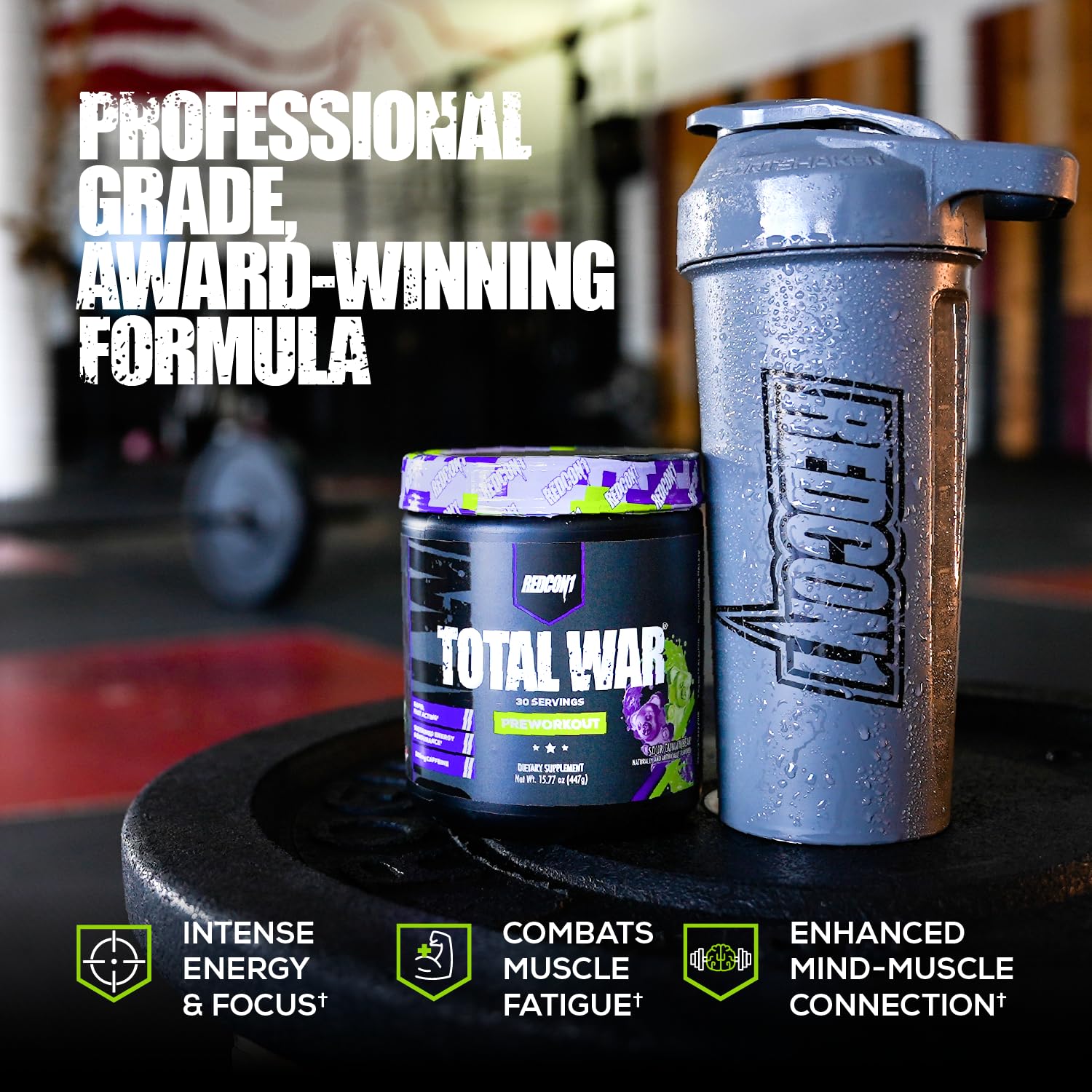 REDCON1 Total War Pre Workout, Watermelon - L Citrulline, Malic Acid, Green Tea Leaf Extract for Pump Boosting Pre Workout for Women & Men - 3.2g Beta Alanine REDCON1 buy supplements canada