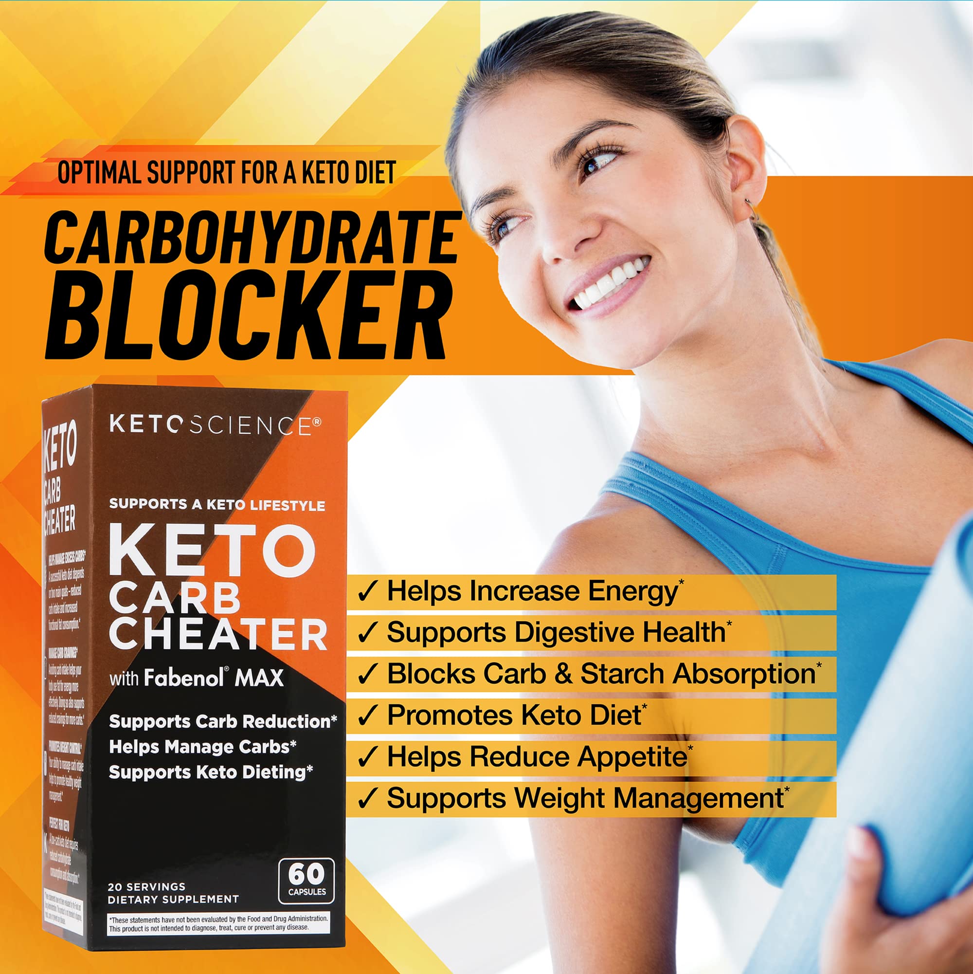Keto Science Keto Carb Cheater, Supports Carb Reduction, Helps Manage Carbs, Supports Keto Science buy supplements canada