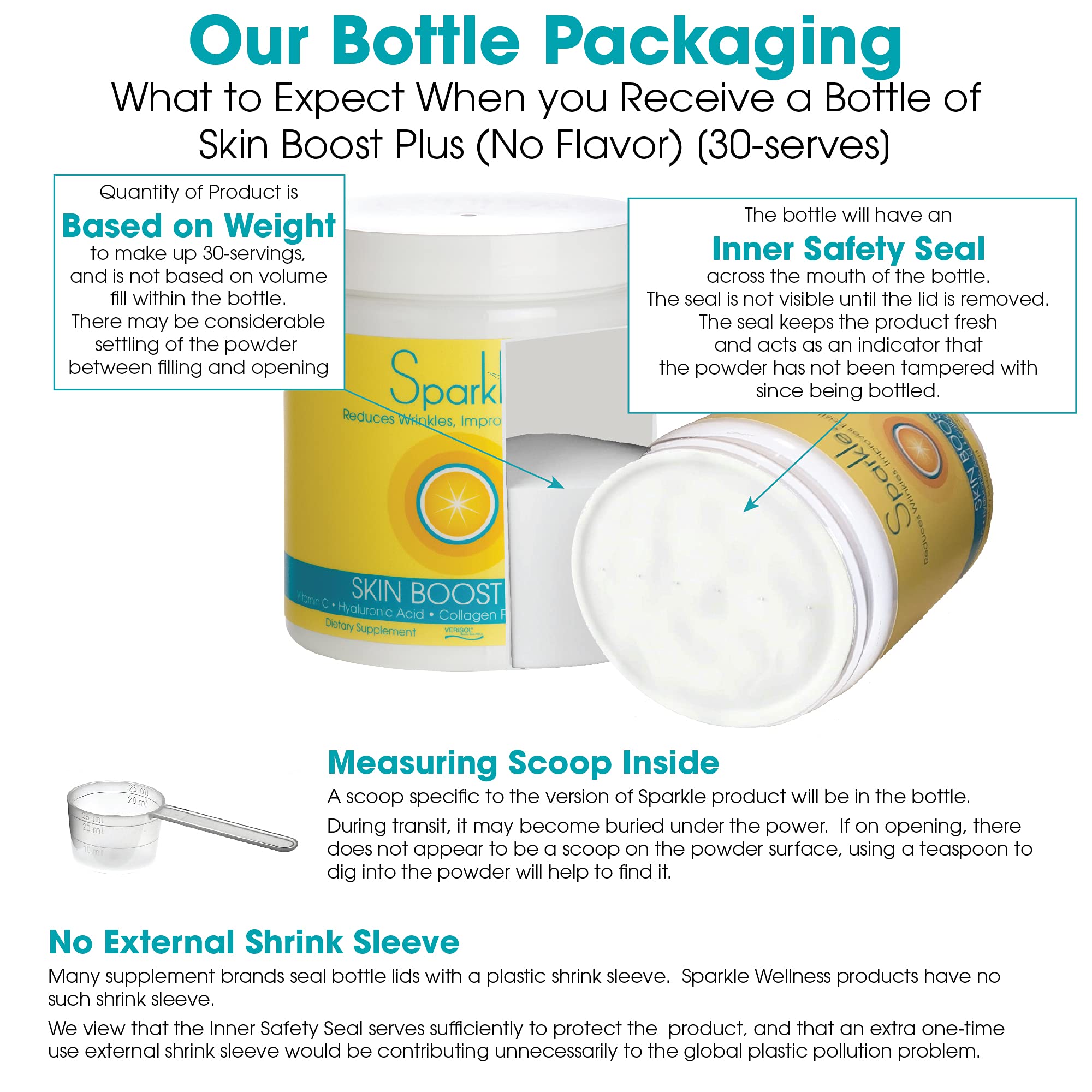 Hydrolyzed Collagen Powder - Sparkle Skin Boost Plus (No Flavor) [30-Serves] Verisol Pept Sparkle Collagen buy supplements canada