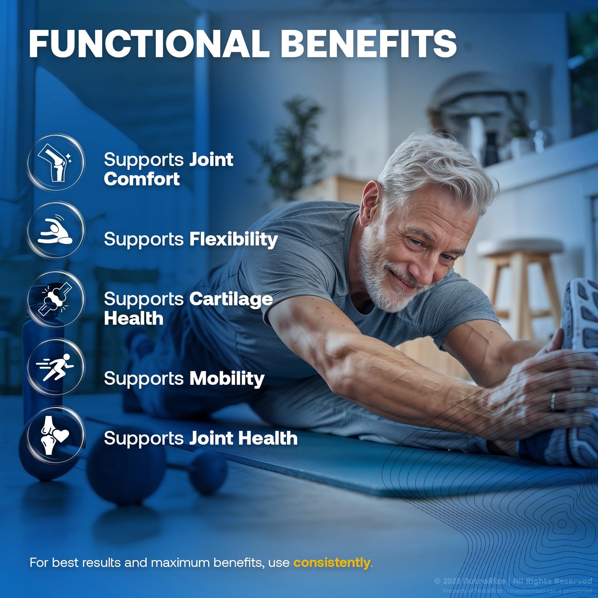 NutraRize Flexo Bliss, FlexoBliss Joint Health Support, All-Natural Supplement to Support Flexibility and Full Range of Motion, Official Flexo Bliss Reviews (60 Capsules) NutraRize buy supplements canada