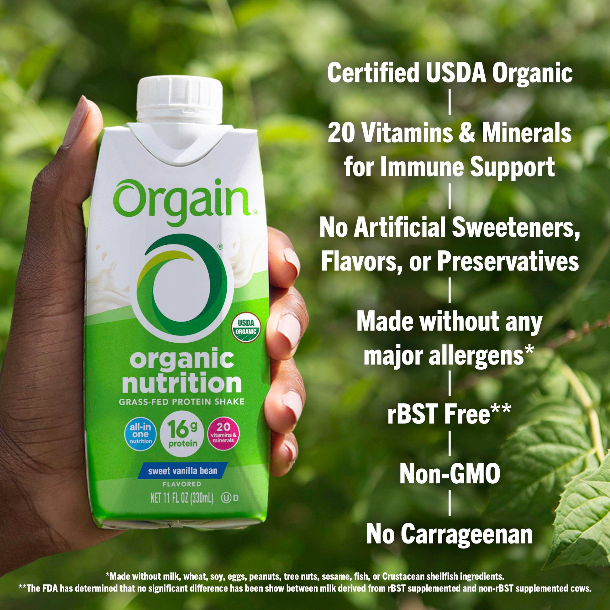 Orgain Organic Nutritional Protein Shake, Vanilla Bean - 16g Grass Fed Whey Protein Orgain buy supplements canada