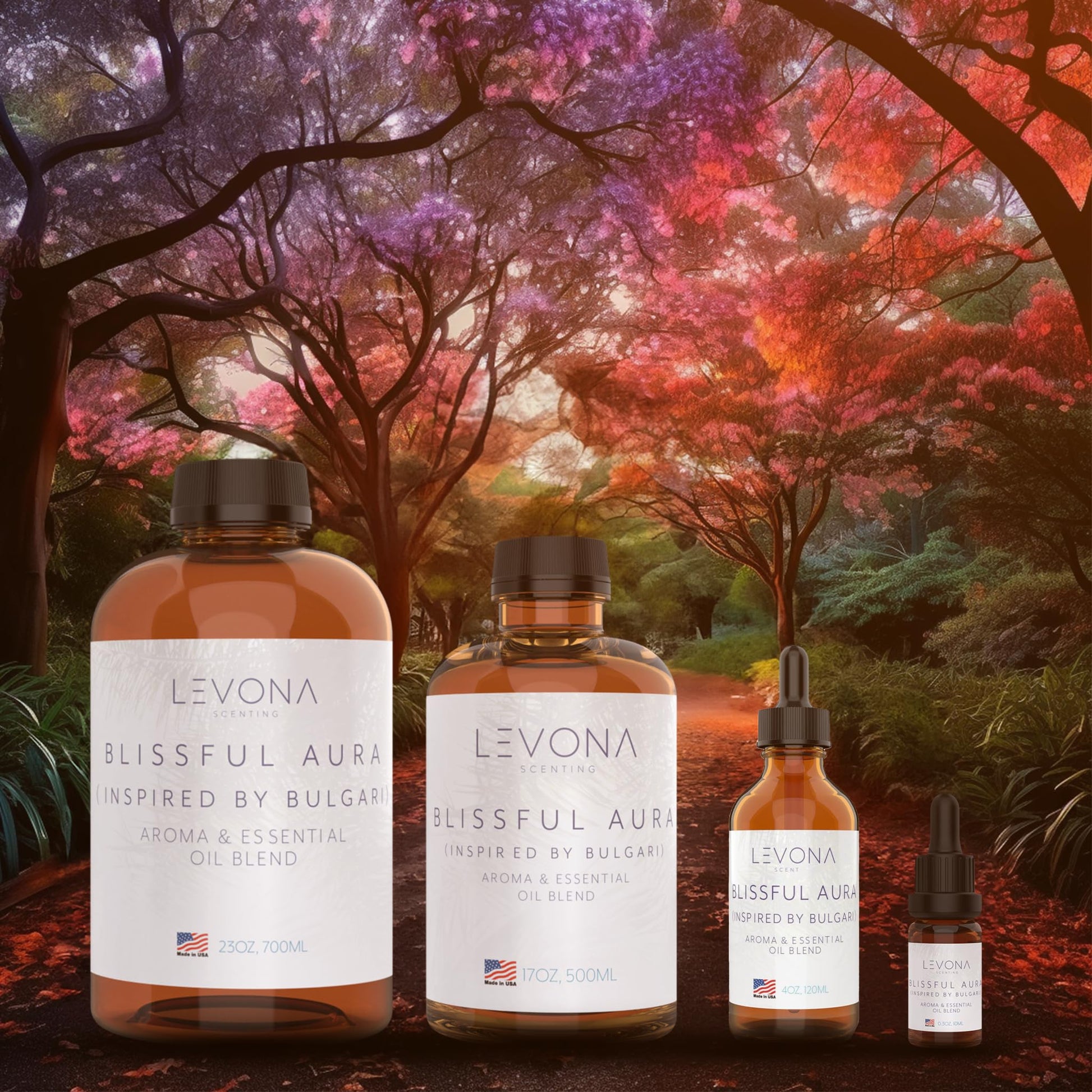 Levona Scent Essential Oils for Diffuser: Blissful Aura with Notes of Amber, Musk & Jasmine LEVONA SCENT buy supplements canada