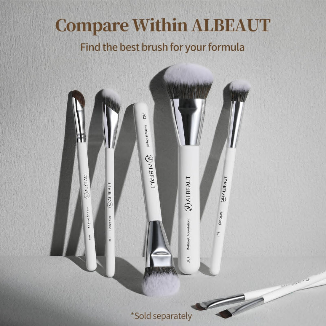 Albeaut Concealer Brush, Angled Under Eye Makeup Small Foundation Precision Face Blending Brush (193 concealer brush) ALBEAUT buy supplements canada