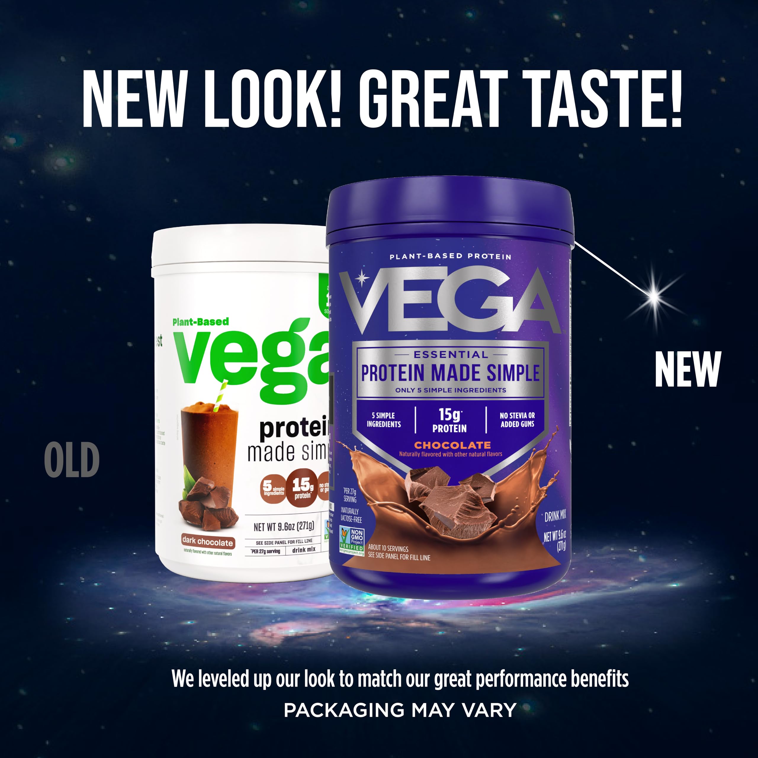 Vega Protein Made Simple - 15g Plant-Based Pea Protein, Chocolate, 10 Servings, Stevia Free, No Artificial Sweeteners or Gums, Non-GMO, Gluten Free, Dairy Free, 9.6oz (Packaging May Vary) Vega buy supplements canada