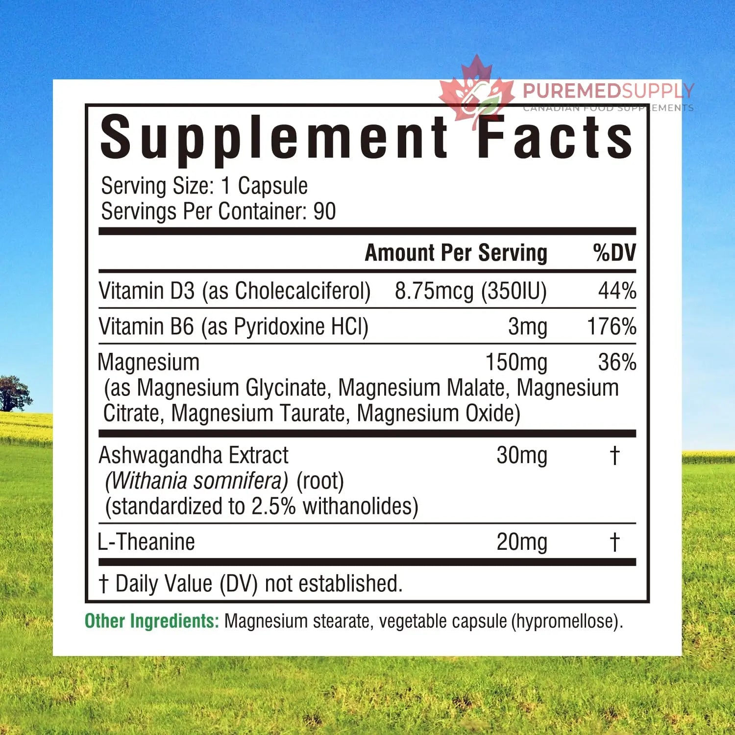 Innate Vitality Magnesium Complex, Magnesium Glycinate Citrate Malate Taurate with Ashwagandha L-Theanine Vitamin D3 & B6, High Absorption, Full Spectrum, Bones Stress Sleep Support, 90 caps Innate Vitality buy supplements canada