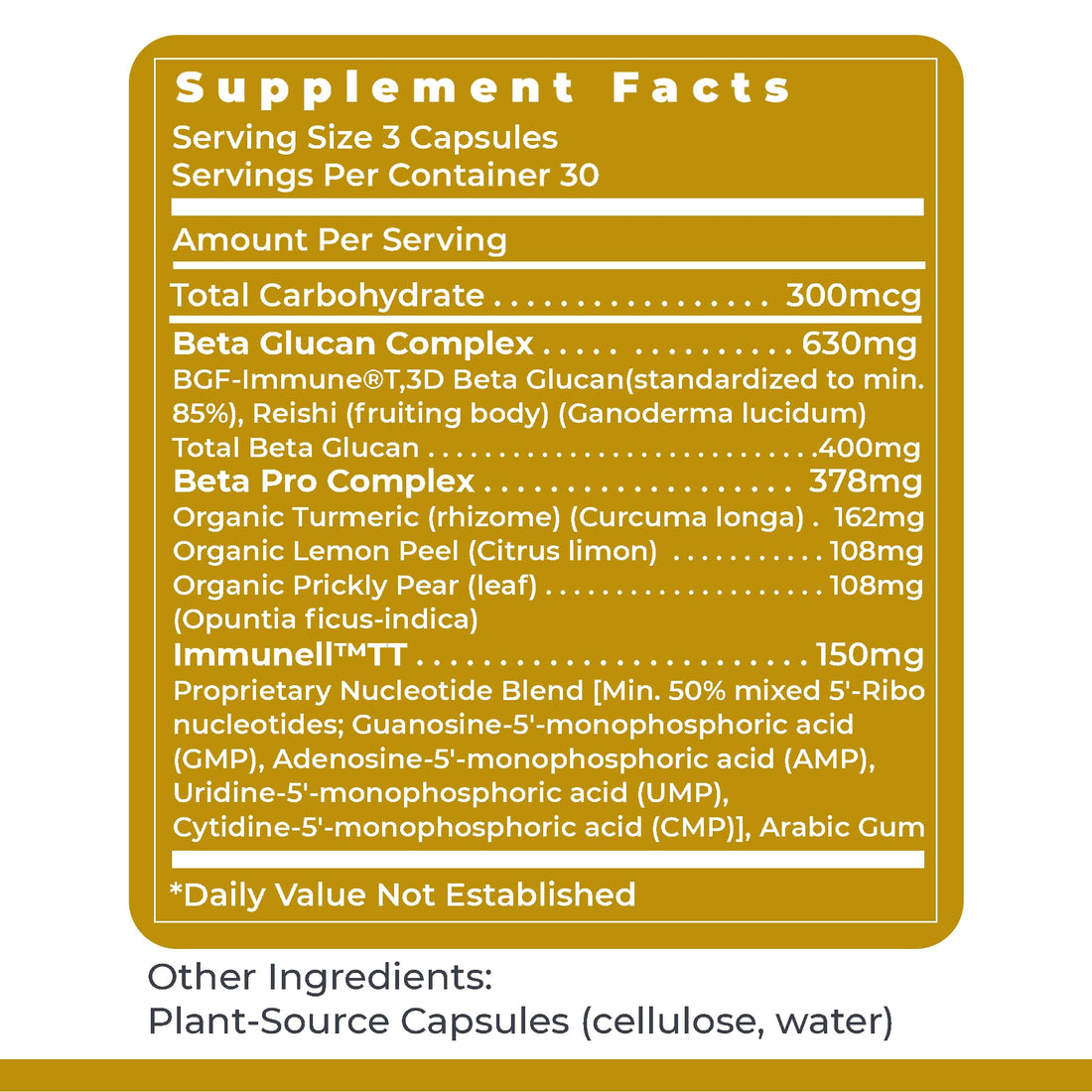 Premier Research Labs Nucleo Immune - Beta Glucan Supplements, Beta Glucans, Phytochemicals, Prickly Pear, Fiber, Immune Support - 90 Capsules Premier Research Labs buy supplements canada