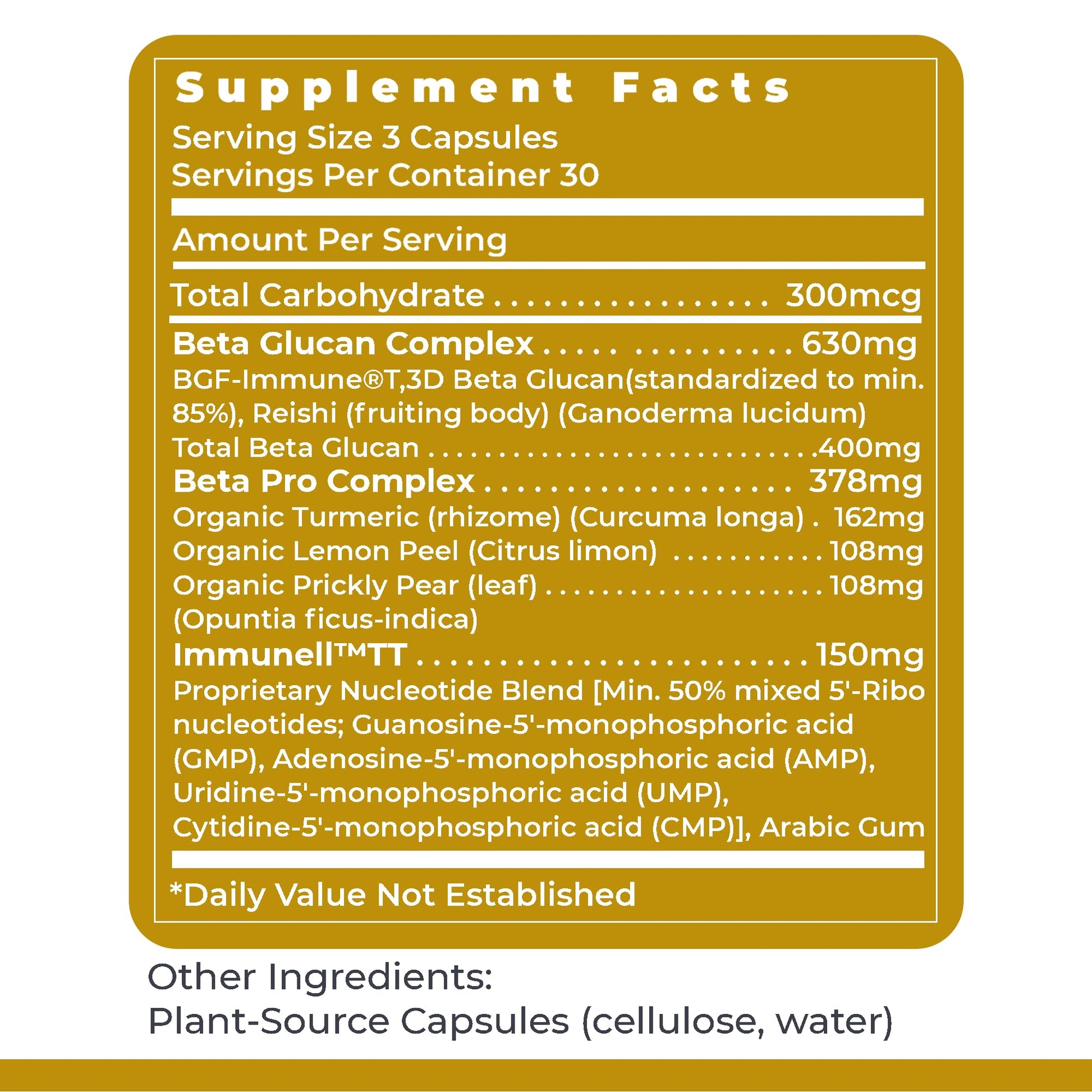 Premier Research Labs Nucleo Immune - Beta Glucan Supplements, Beta Glucans, Phytochemicals, Prickly Pear, Fiber, Immune Support - 90 Capsules Premier Research Labs buy supplements canada
