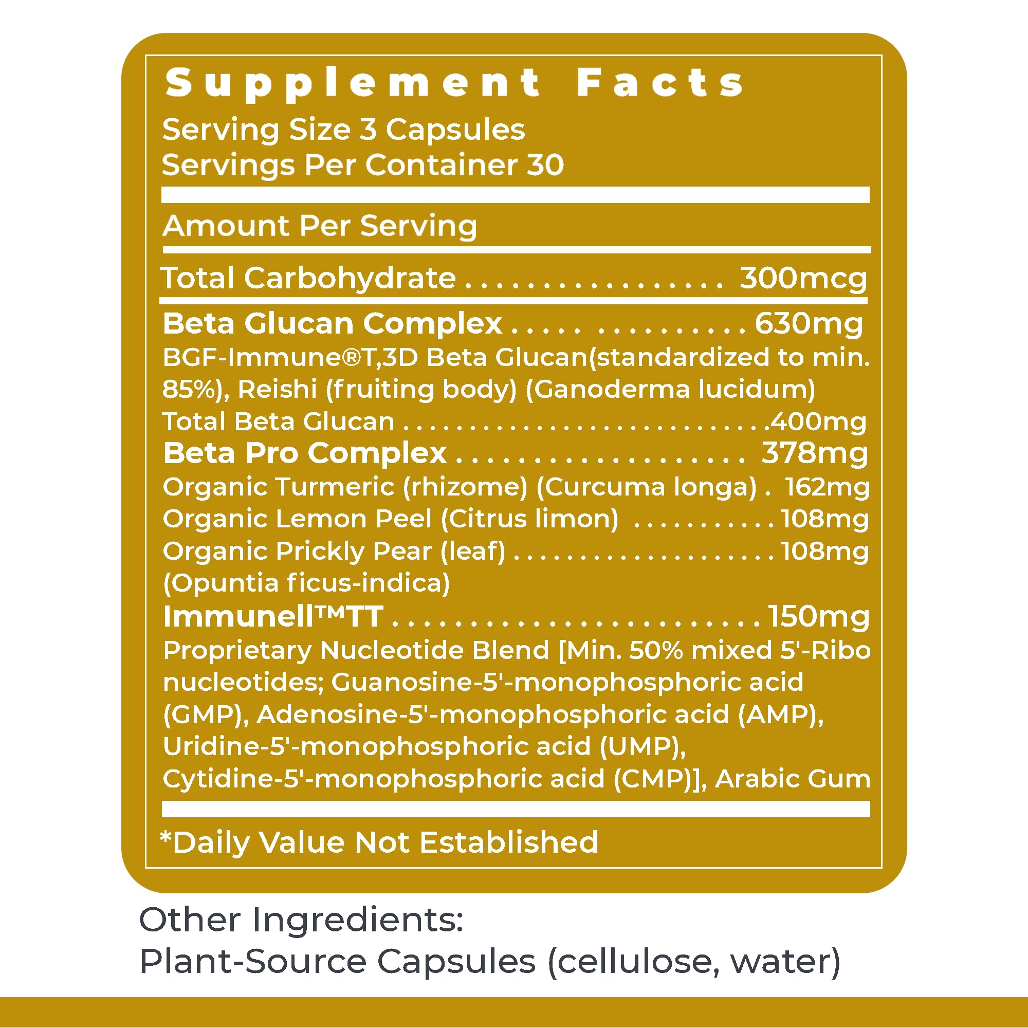 Premier Research Labs Nucleo Immune - Beta Glucan Supplements, Beta Glucans, Phytochemicals, Prickly Pear, Fiber, Immune Support - 90 Capsules Premier Research Labs buy supplements canada