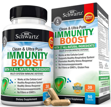 Immune Support Supplement with Vitamin C 1000mg Zinc Elderberry Extract Ginger BioSchwartz buy supplements canada