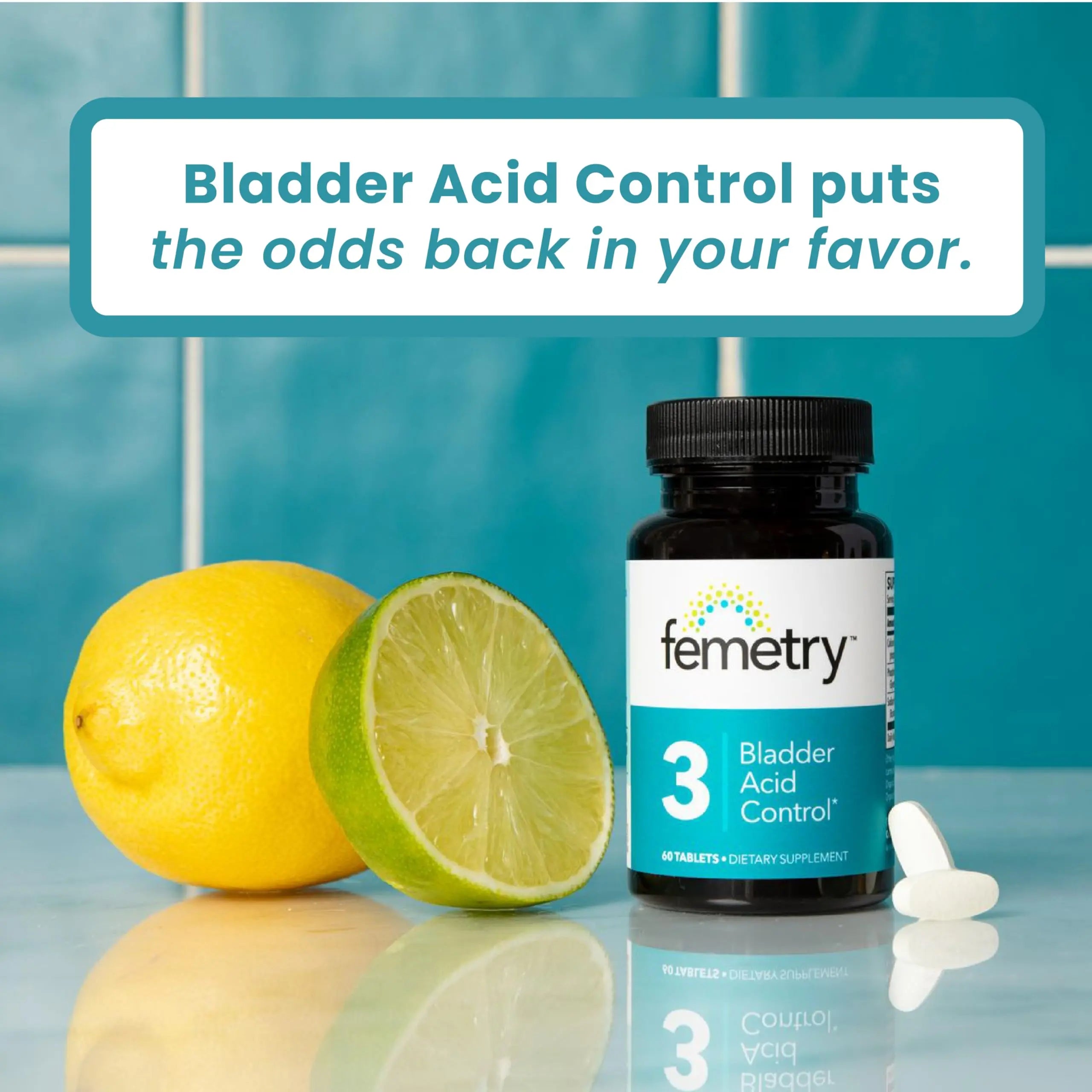 LifeSeasons Femetry Bladder Acid Control - Support for Interstitial Cystitis - Reduce Urine Acidity in The Bladder - Eases Flares Caused by Eating or Drinking Acidic Foods - 60 Tablets LifeSeasons buy supplements canada