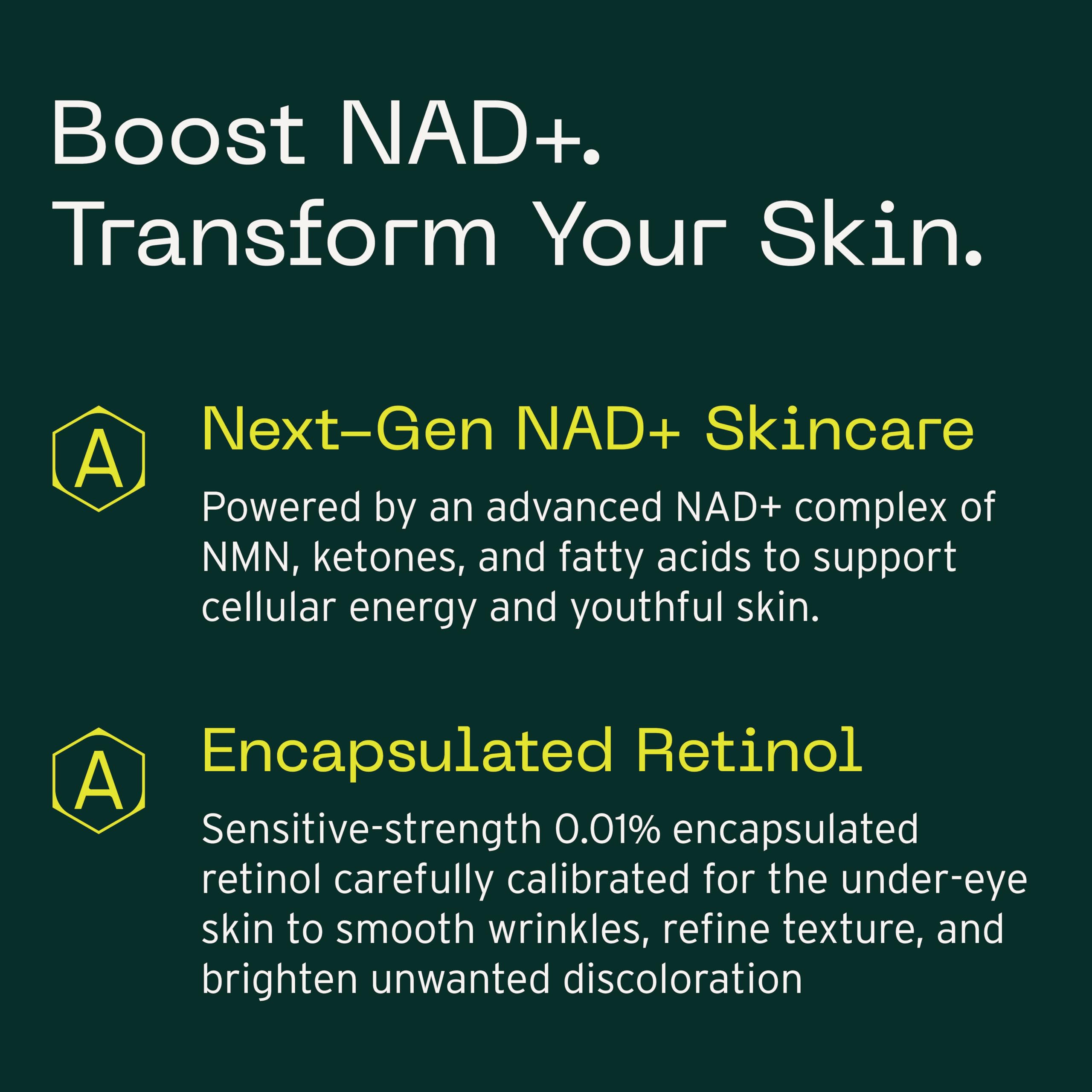 Aramore NAD+ Cell Energizing Skin Care Treatment with Proprietary NAD+ Precursor Complex, Clinically Proven to Target 12 Signs of Aging - 15ml Aramore buy supplements canada