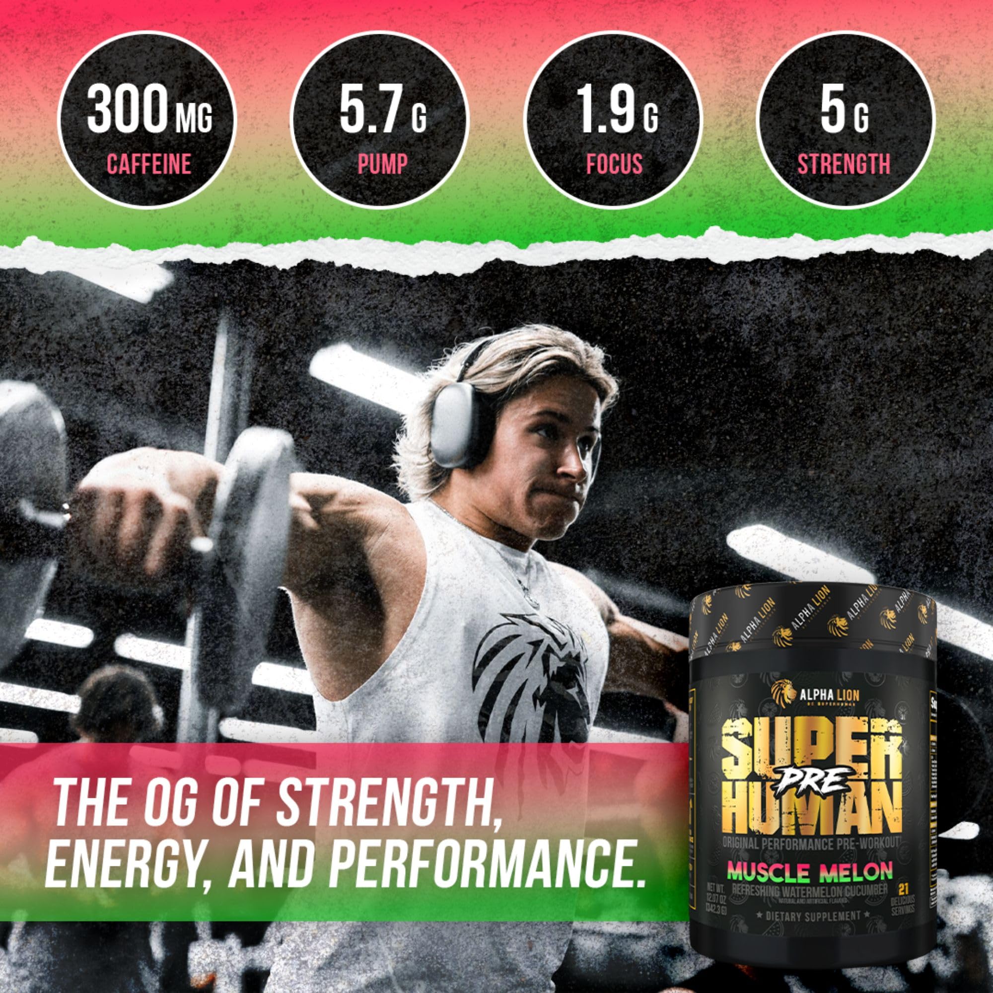 ALPHA LION Superhuman Pre Workout Powder, Beta Alanine, L-Taurine & Tri-Source ALPHA LION buy supplements canada