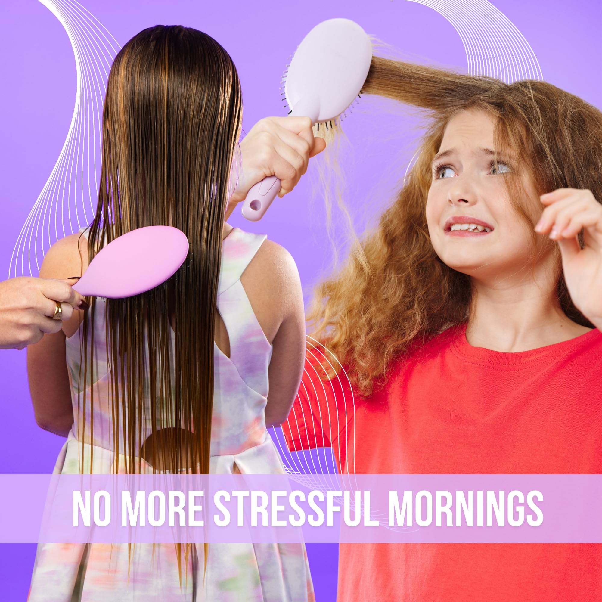 SimplyHair Ultimate Hair Extension Brush & Detangler Anti-Static, Dual Bristle Design, Soft Boar Bristle, Great for All Hair Types & Extensions - Pink & Purple Ombre Brush Ideal for Adults & Kids Simply Hair buy supplements canada