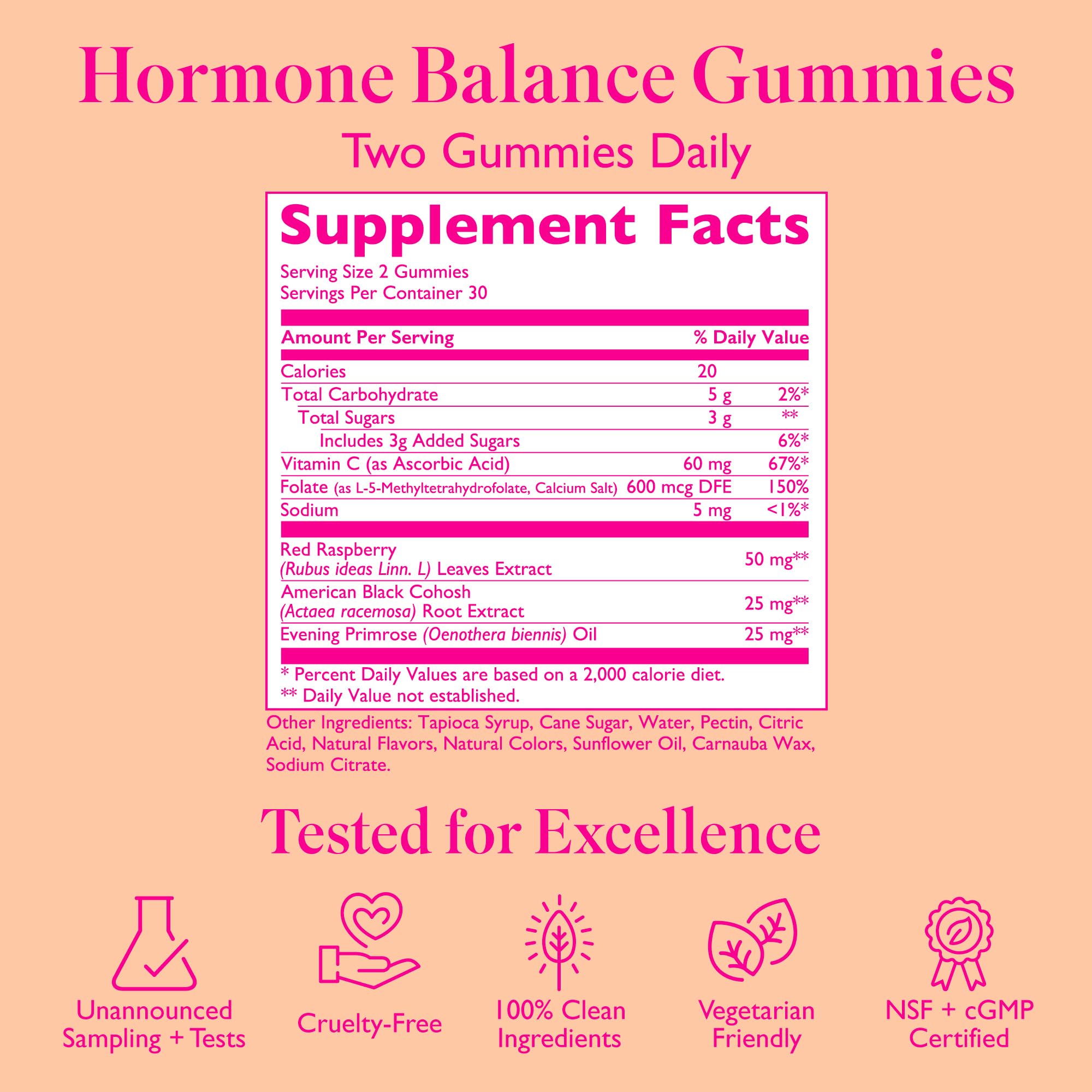 Amy Suzanne Hormone Balance Gummies for Women - Hormone Harmony for Mood, Energy, Bloating - Hormonal PMS, Perimenopause & Menopause Support - Red Raspberry Leaf & Black Cohosh - 60 Gummy Supplements Amy Suzanne buy supplements canada