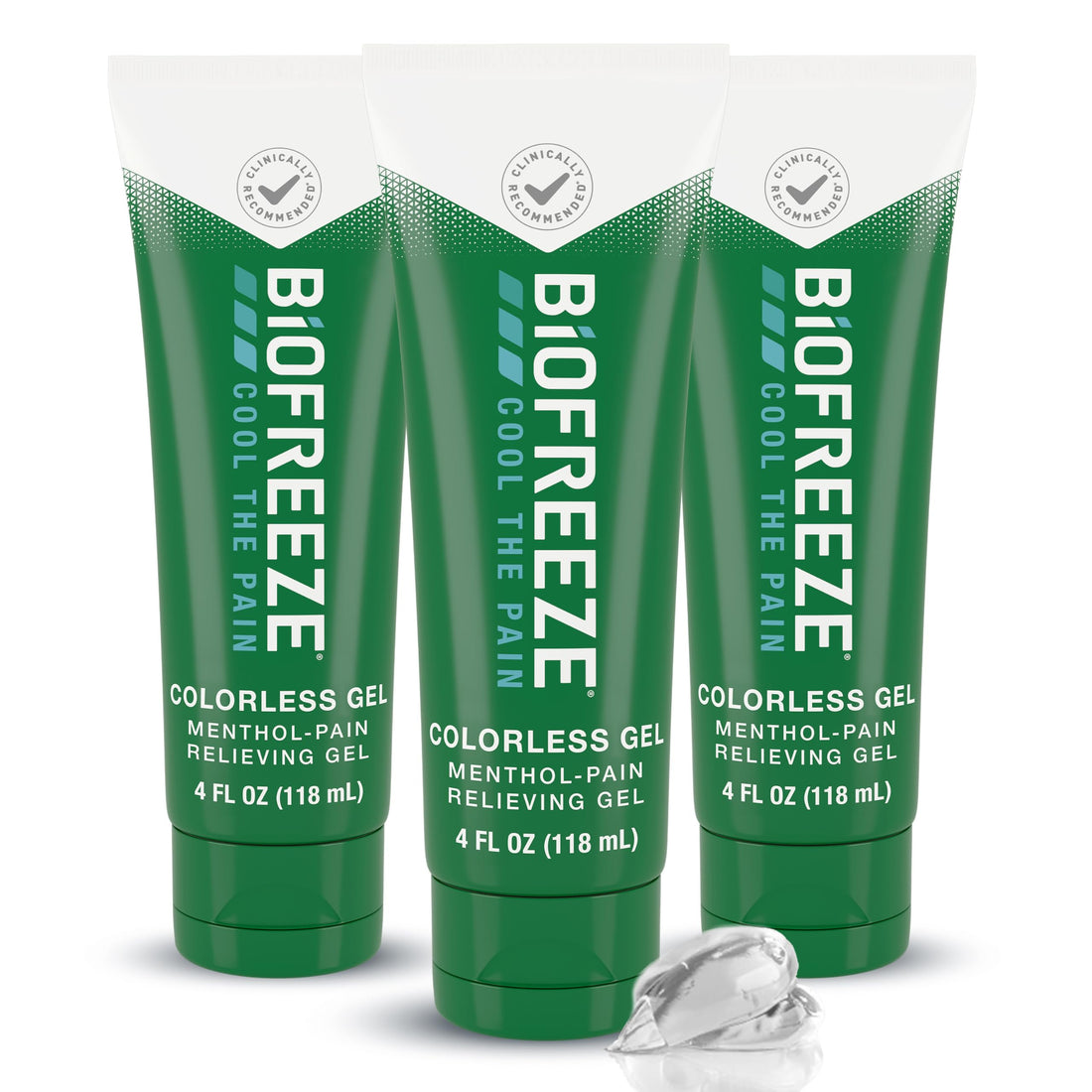 Biofreeze Pain Relief Gel for Knee, Neck, Hip, Joint, Shoulder, & Simple Backache, Arthritis Pain Reliever, Sore Muscle Relief, Colorless Menthol Gel 4 Fl Oz (Pack of 3) Biofreeze buy supplements canada