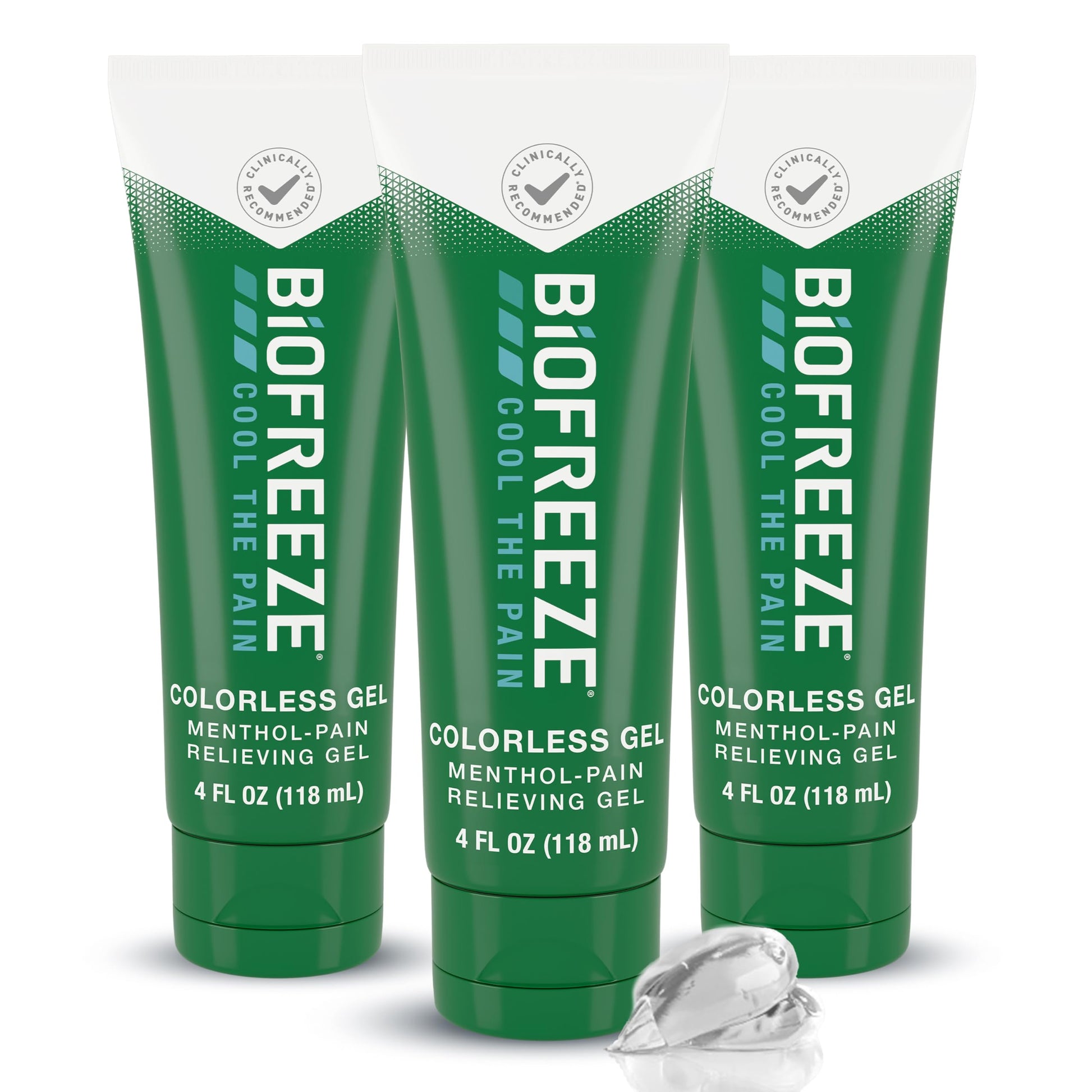 Biofreeze Pain Relief Gel for Knee, Neck, Hip, Joint, Shoulder, & Simple Backache, Arthritis Pain Reliever, Sore Muscle Relief, Colorless Menthol Gel 4 Fl Oz (Pack of 3) Biofreeze buy supplements canada