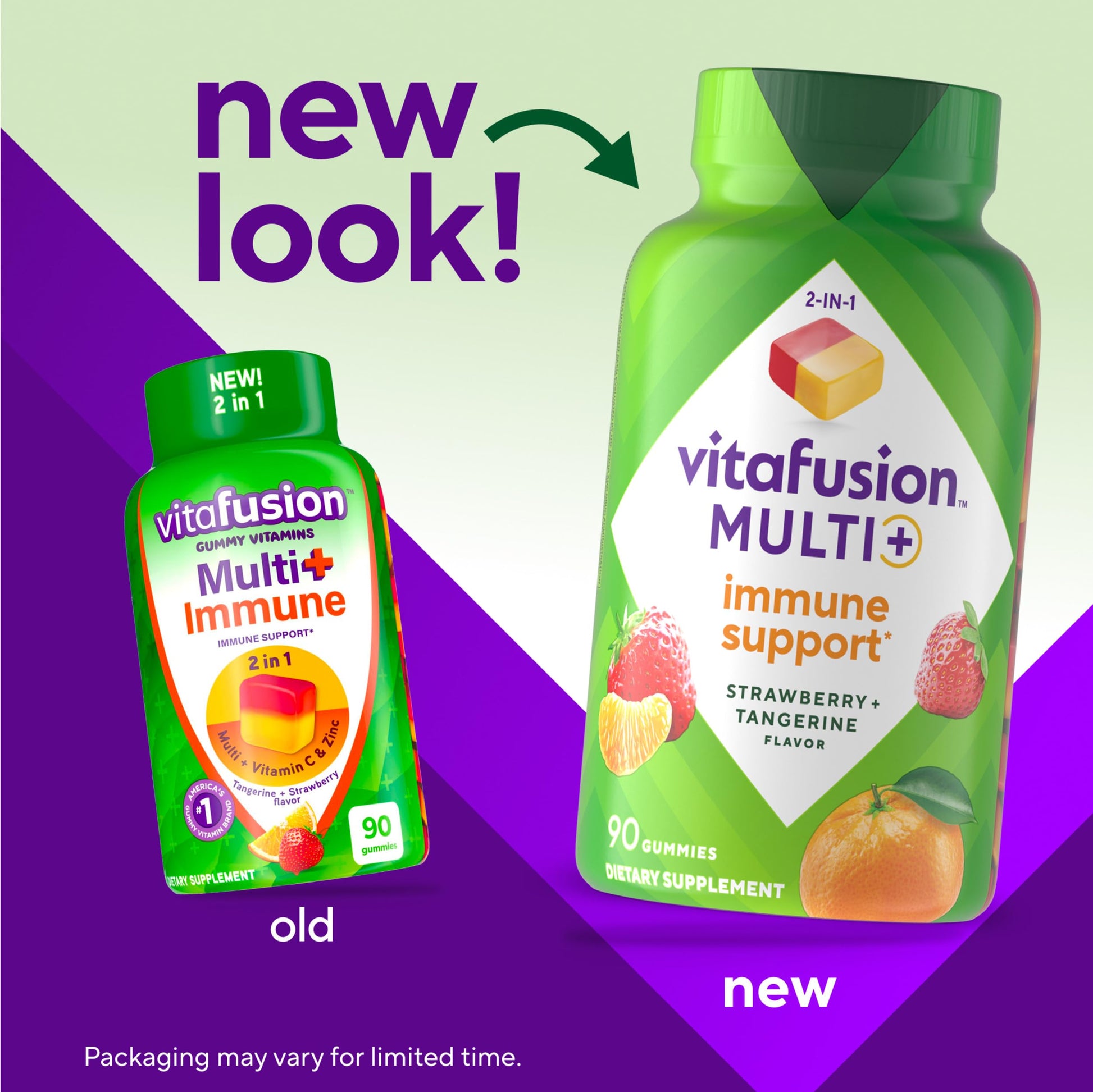 Vitafusion Multi+ Immune Support* – 2-in-1 Benefits & Flavors – Adult Gummy Vitamins with Vitamin C, Zinc Vitafusion buy supplements canada