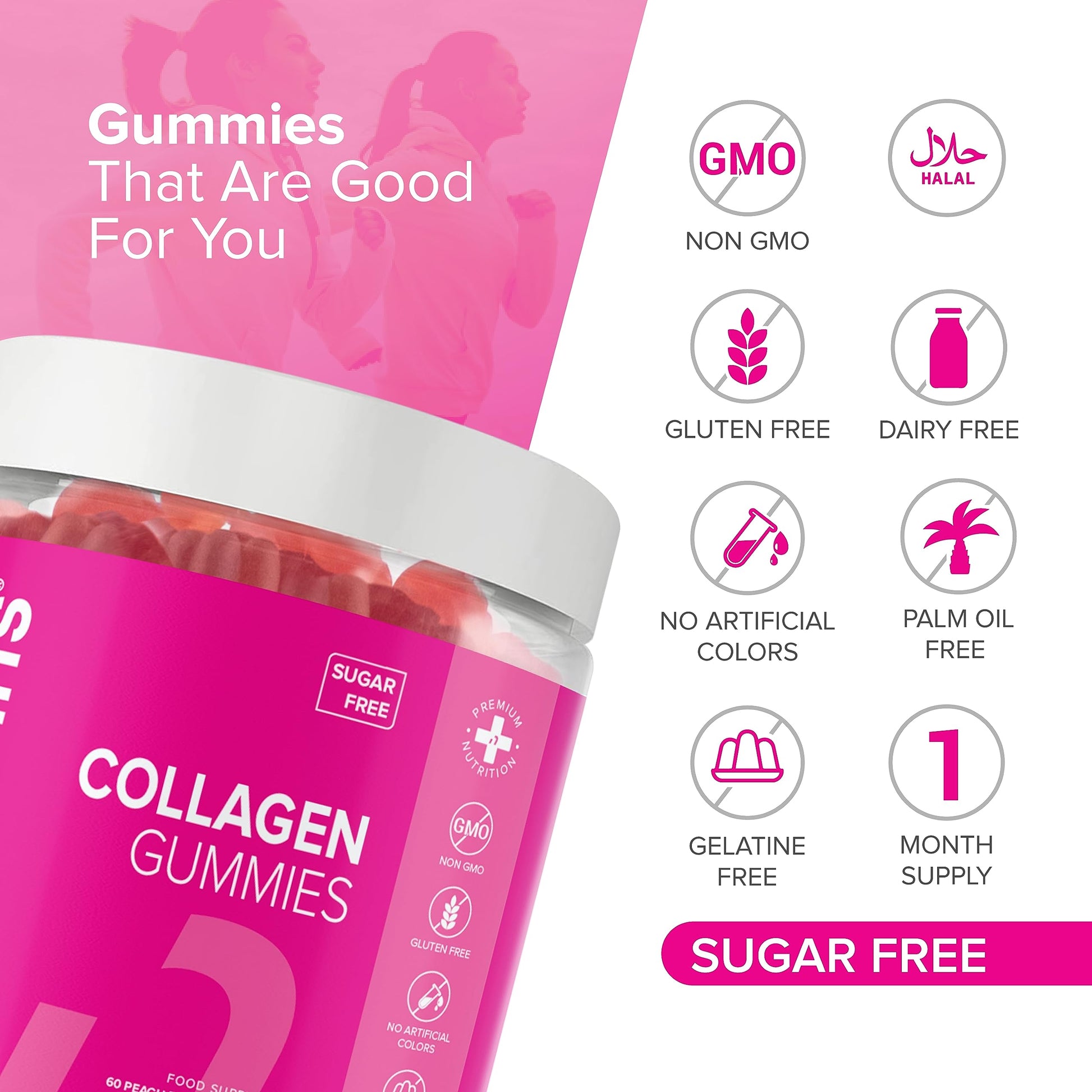 Collagen Gummies - Sugar Free Marine Collagen Gummies - Superior Type 1 Hydrolysed Collagen novomins buy supplements canada