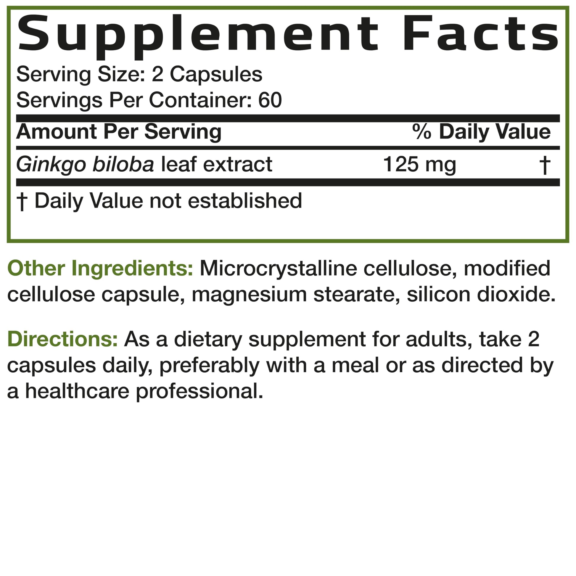 Bronson Ginkgo Biloba Extra Strength Supports Brain Function & Memory Support, 120 Vegetarian Capsules Bronson buy supplements canada