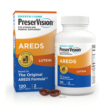 PreserVision AREDS Eye Vitamins, #1 Eye Doctor Recommended Brand, Multivitamin with Lutein, Vitamins C & E, Zinc, and Copper Supplements, 120 Softgels PreserVision buy supplements canada